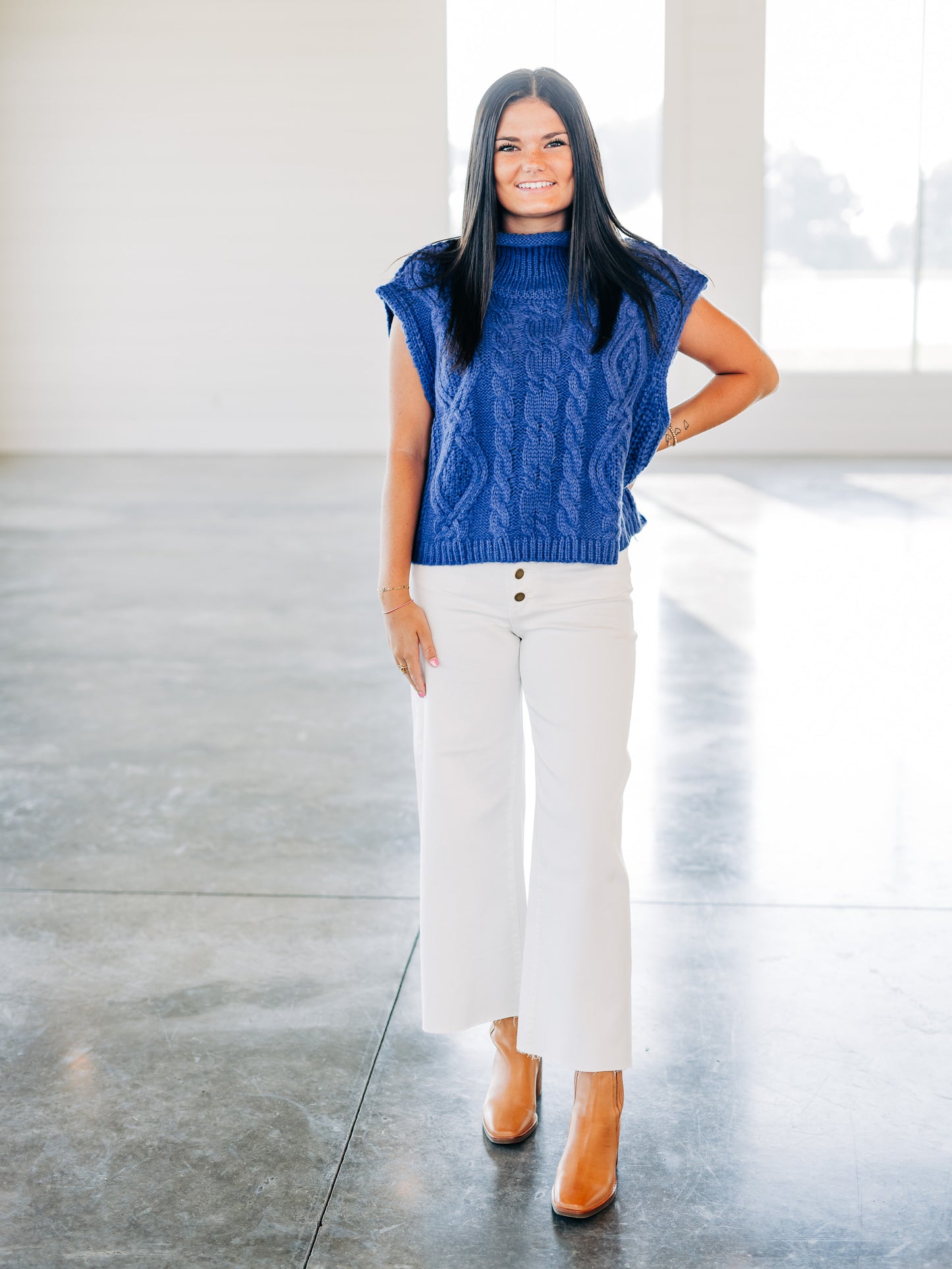Full Heart Blue Sweater