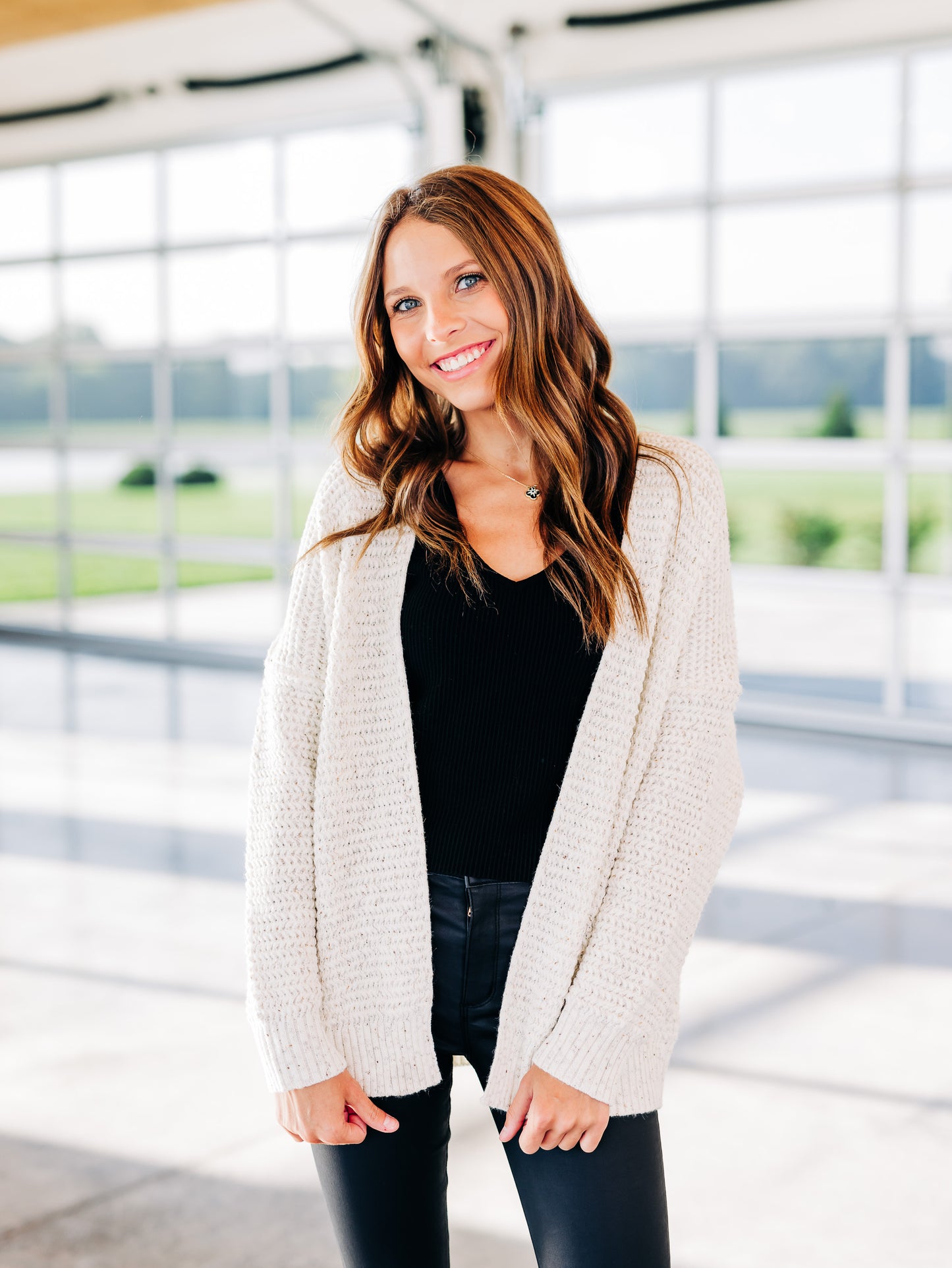 Word To The Wise Ivory Cardigan