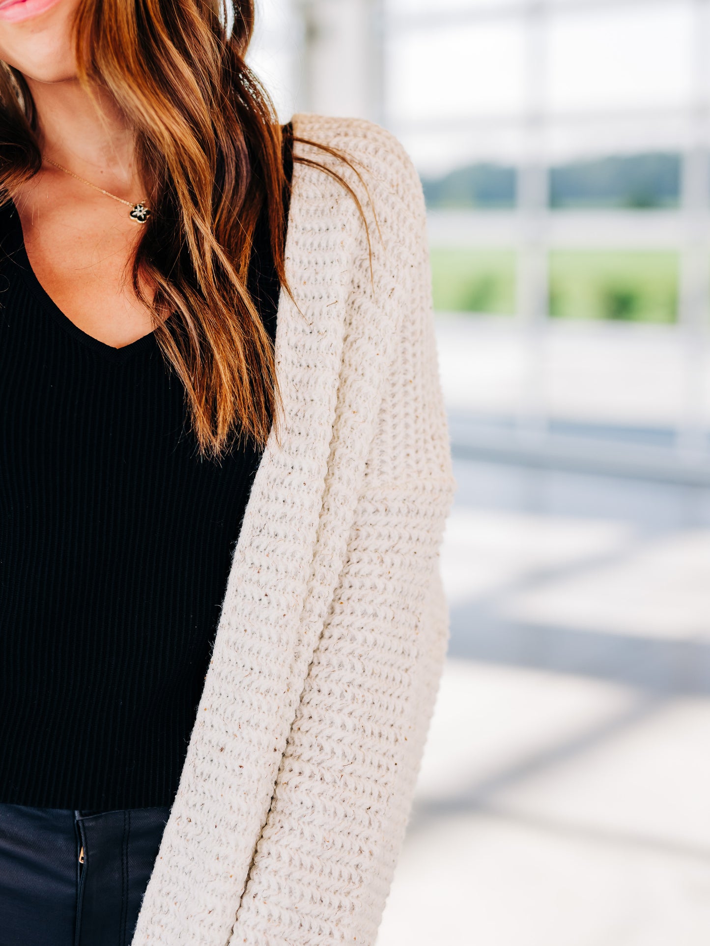 Word To The Wise Ivory Cardigan