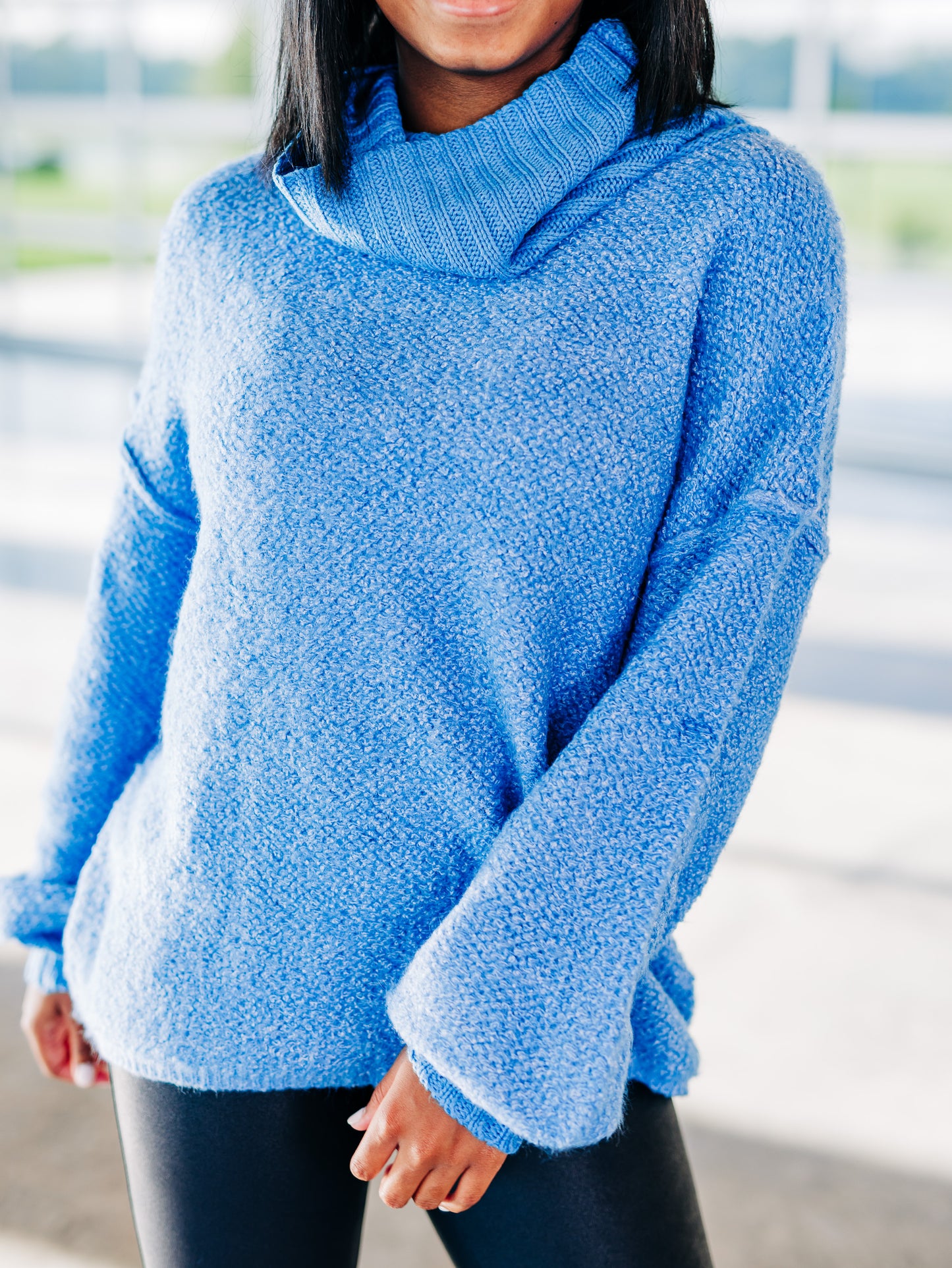 Hold My Hand Blue Sweater