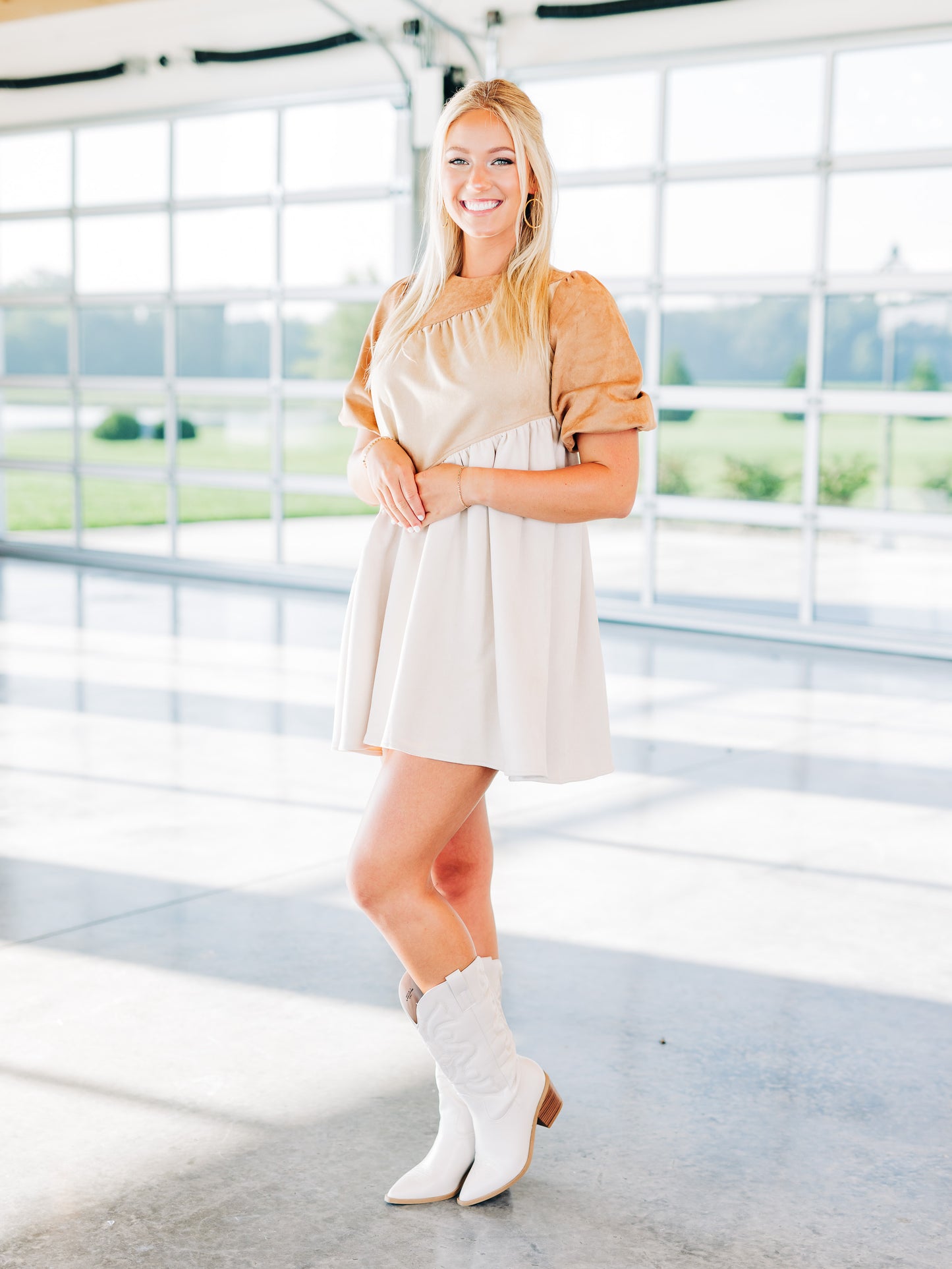 Turn Of Events Camel Dress