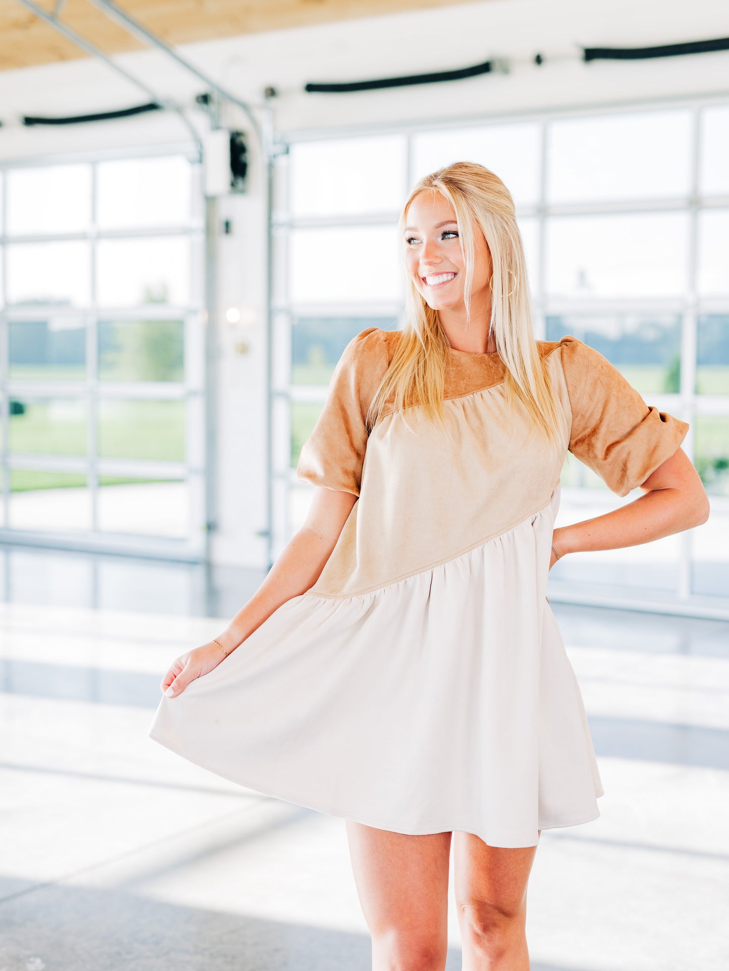 Turn Of Events Camel Dress