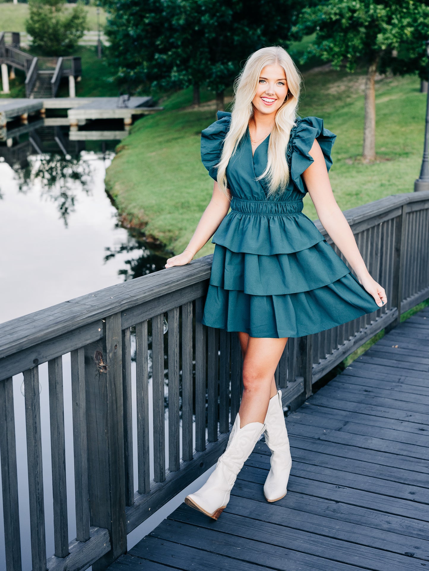 Decisions To Make Hunter Green Dress