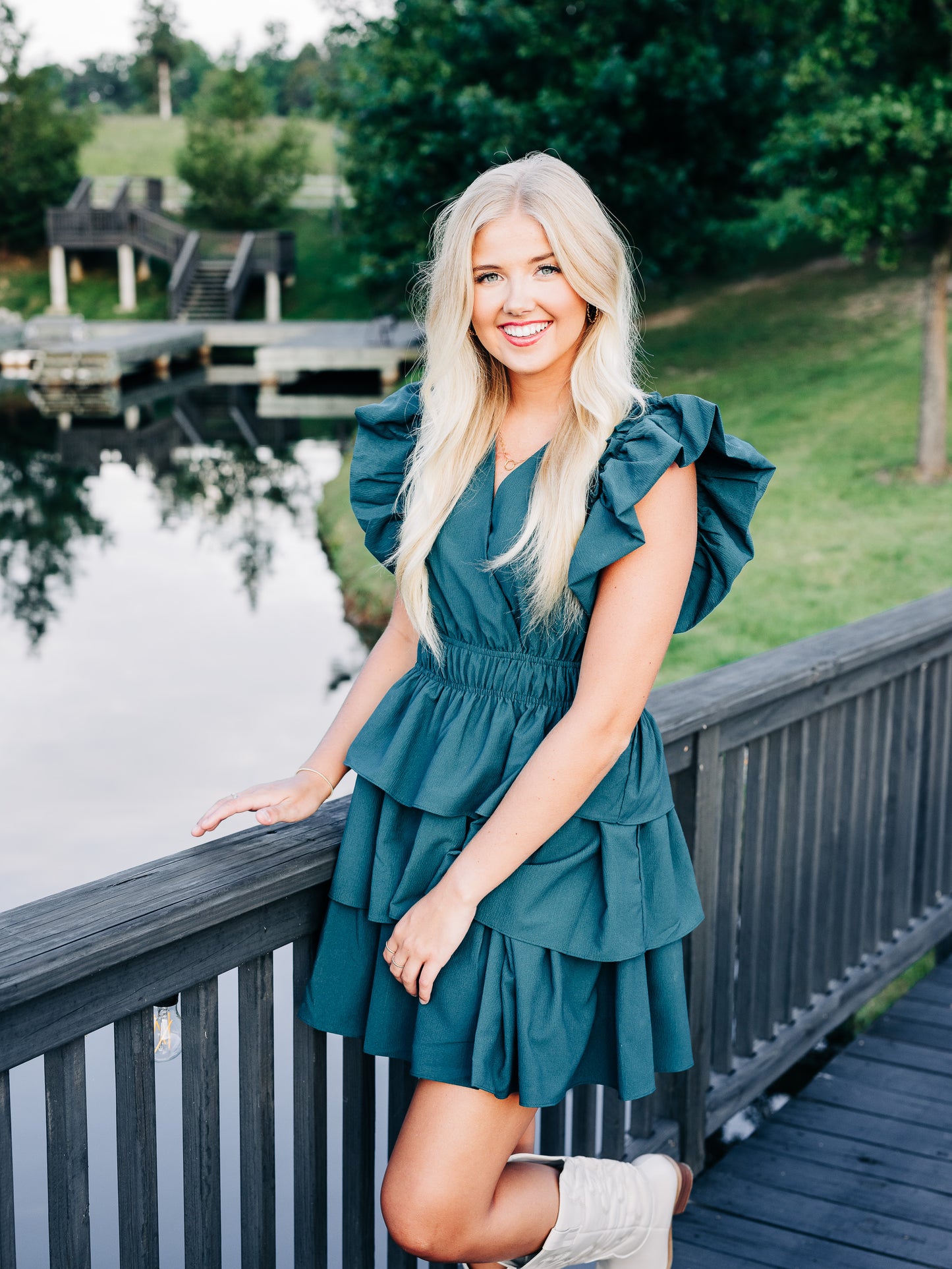 Decisions To Make Hunter Green Dress