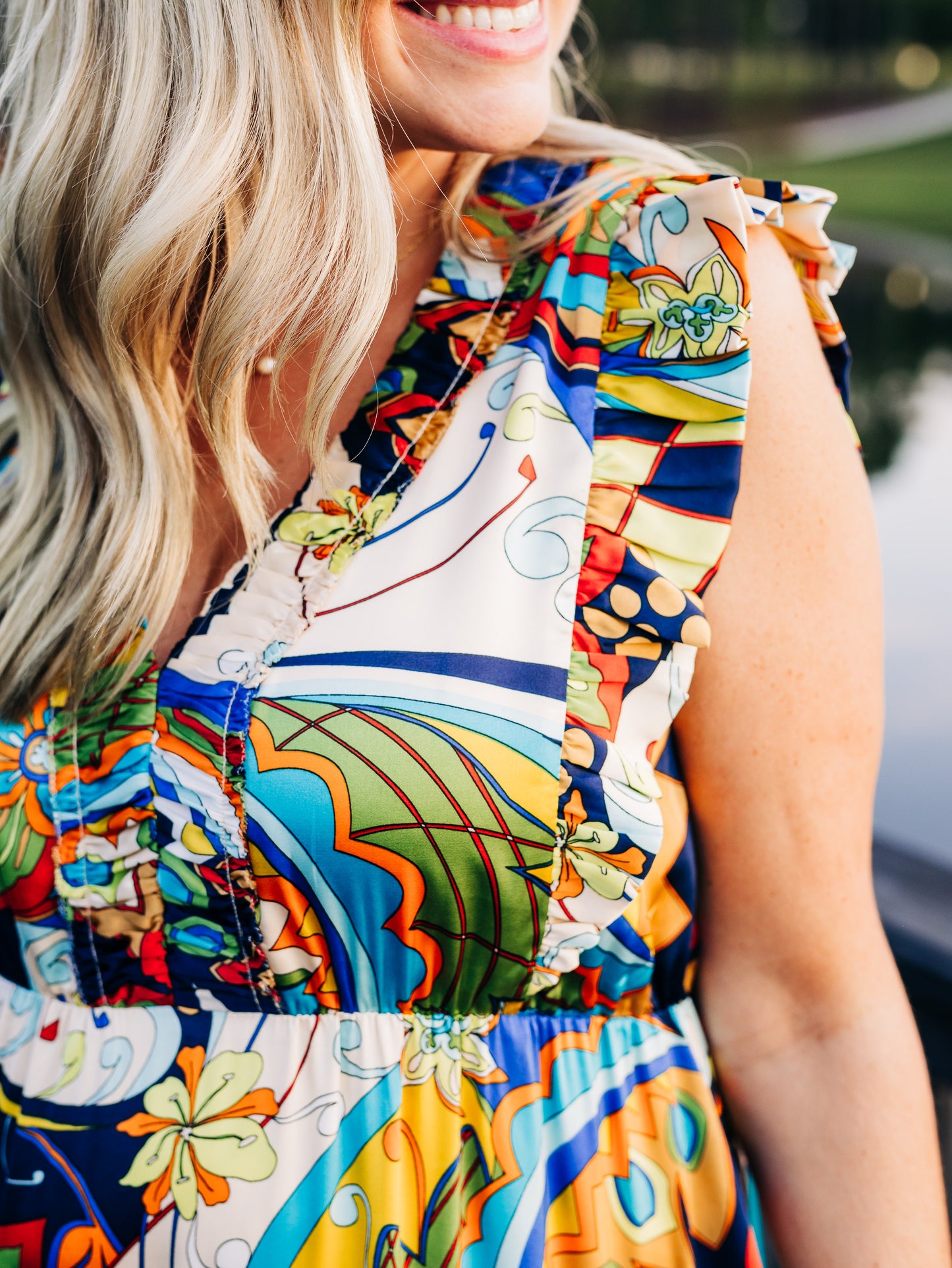 Going All Out Groovy Art Maxi Dress