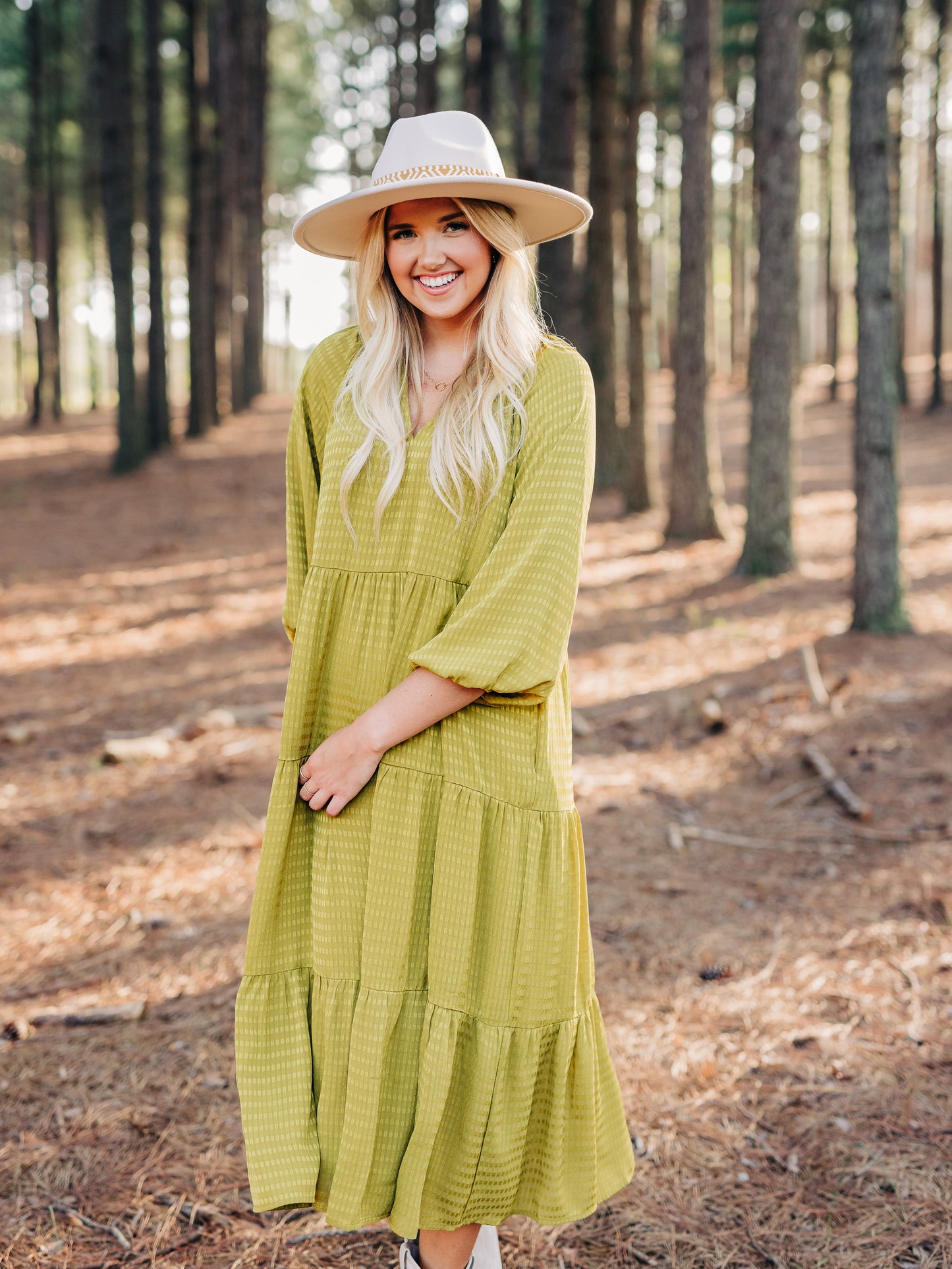 First To Know Dijon Dress