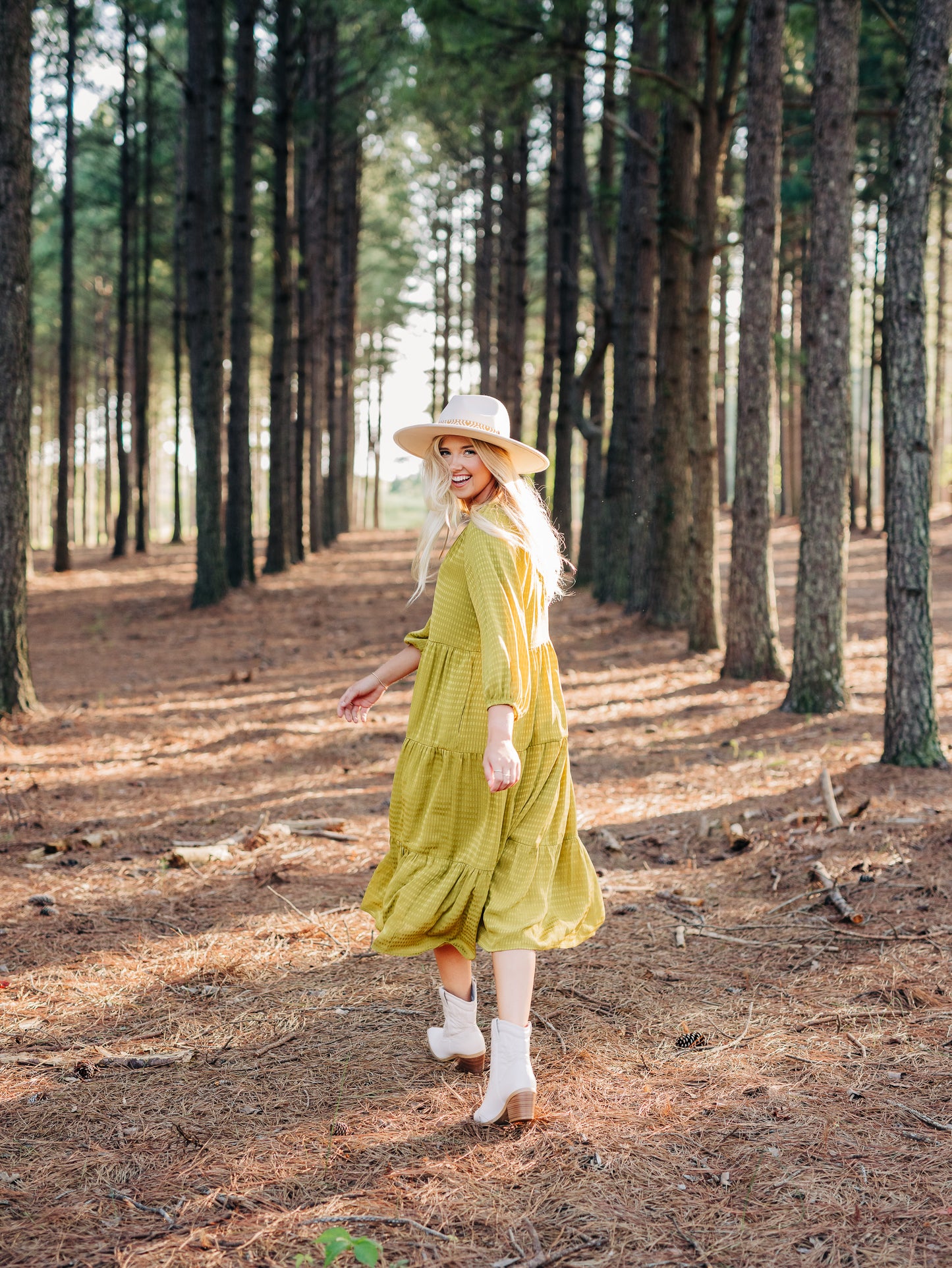 First To Know Dijon Dress