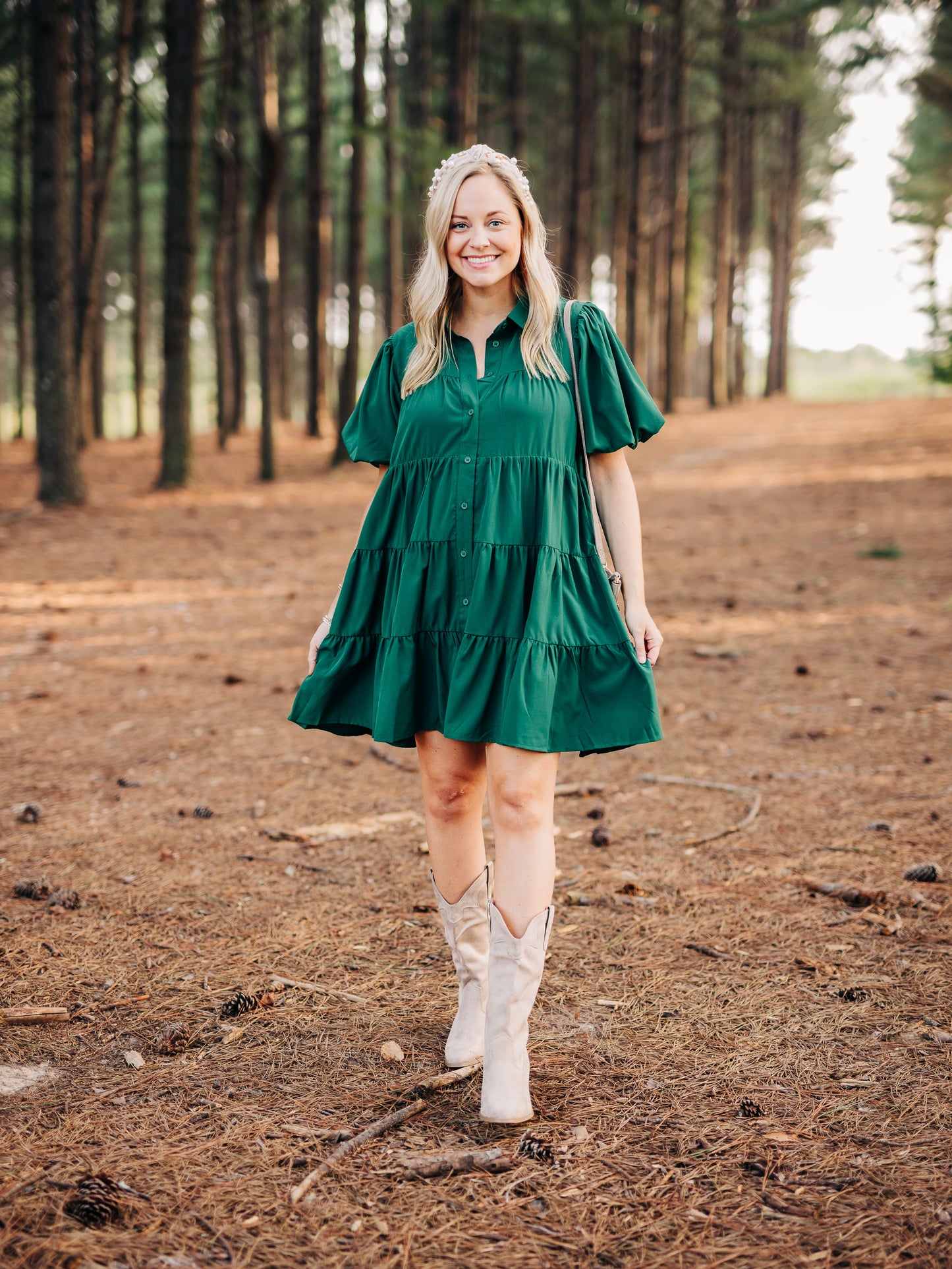 Every Day Dream Hunter Green Dress