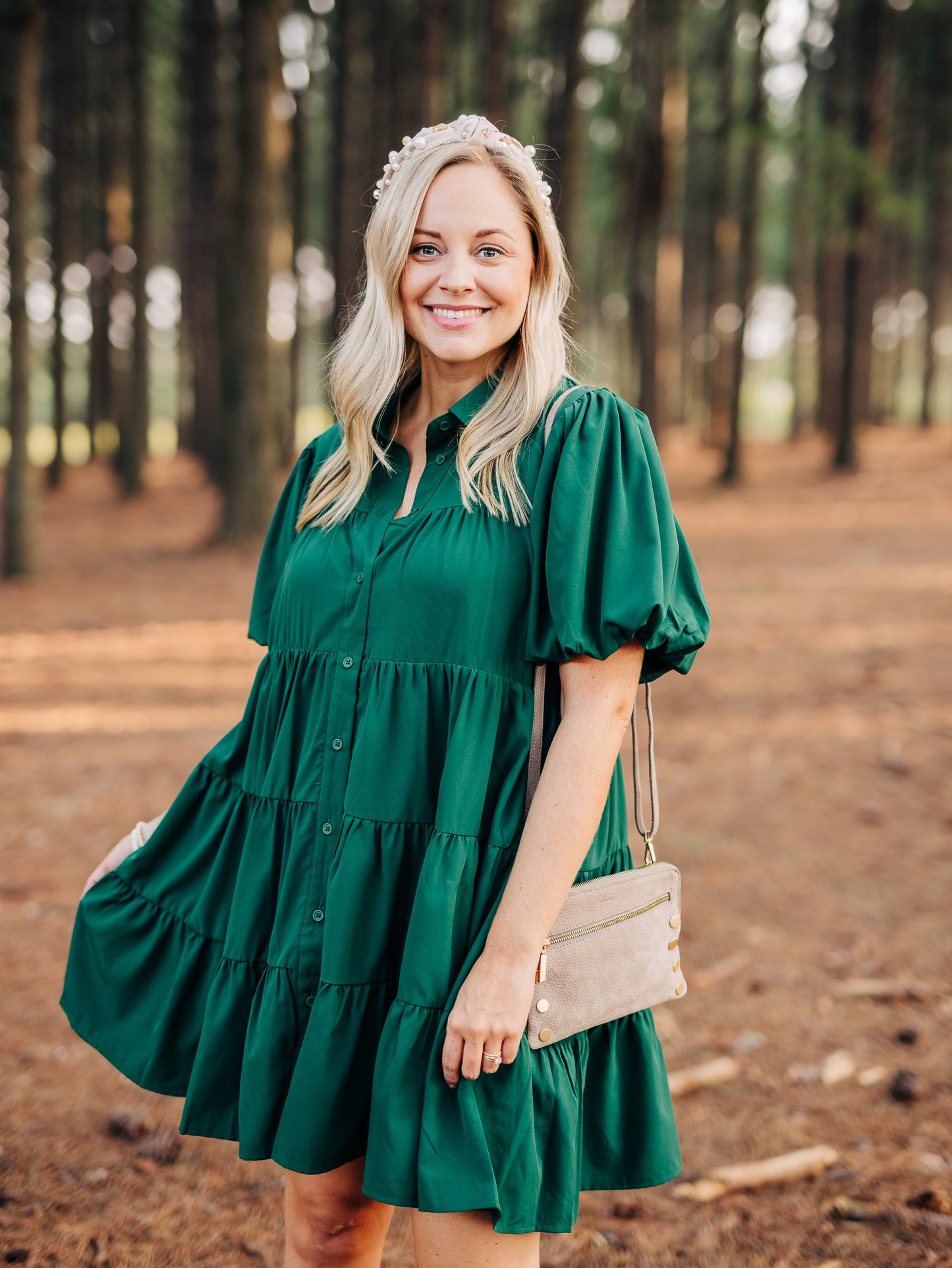 Every Day Dream Hunter Green Dress