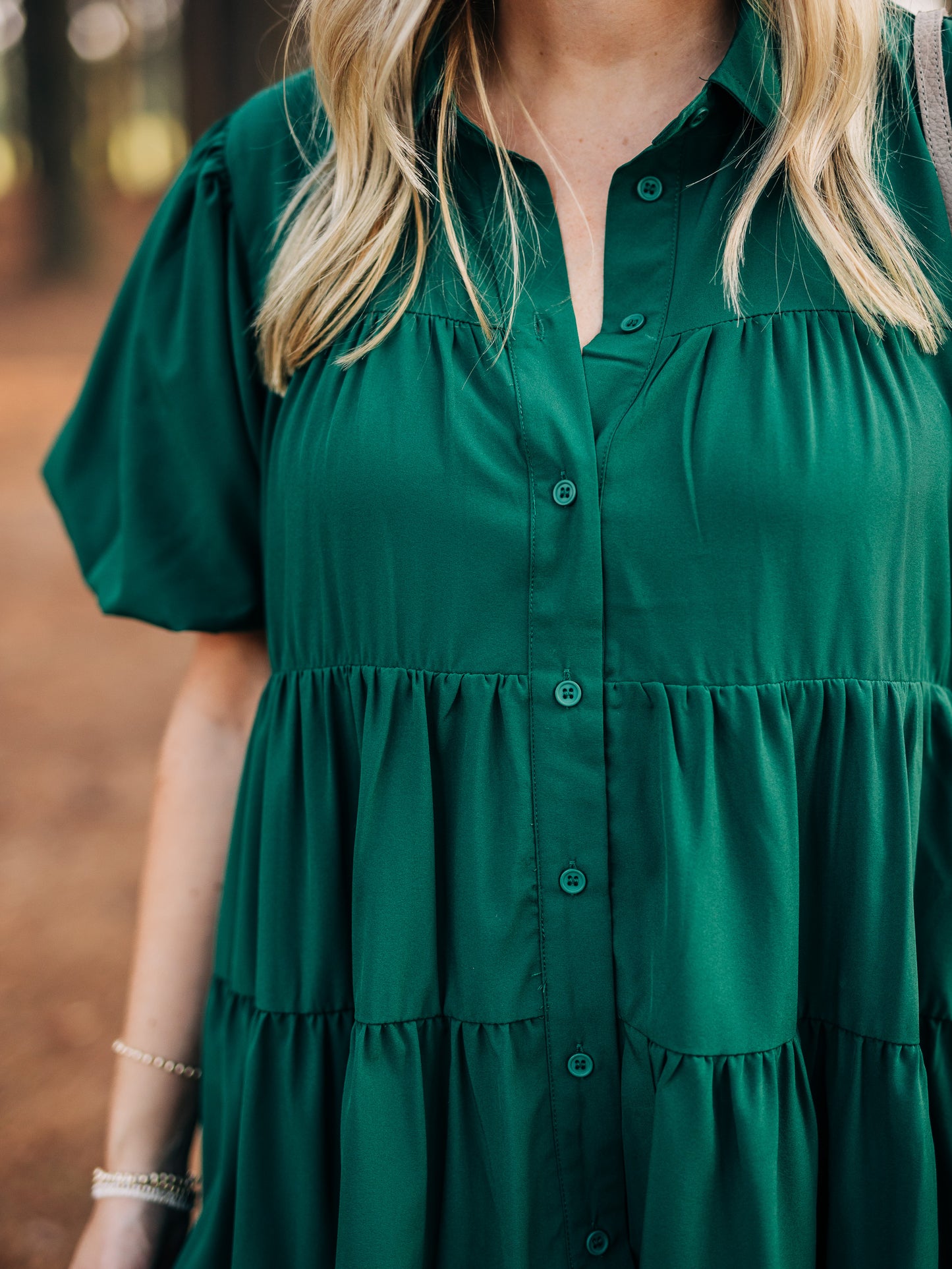 Every Day Dream Hunter Green Dress