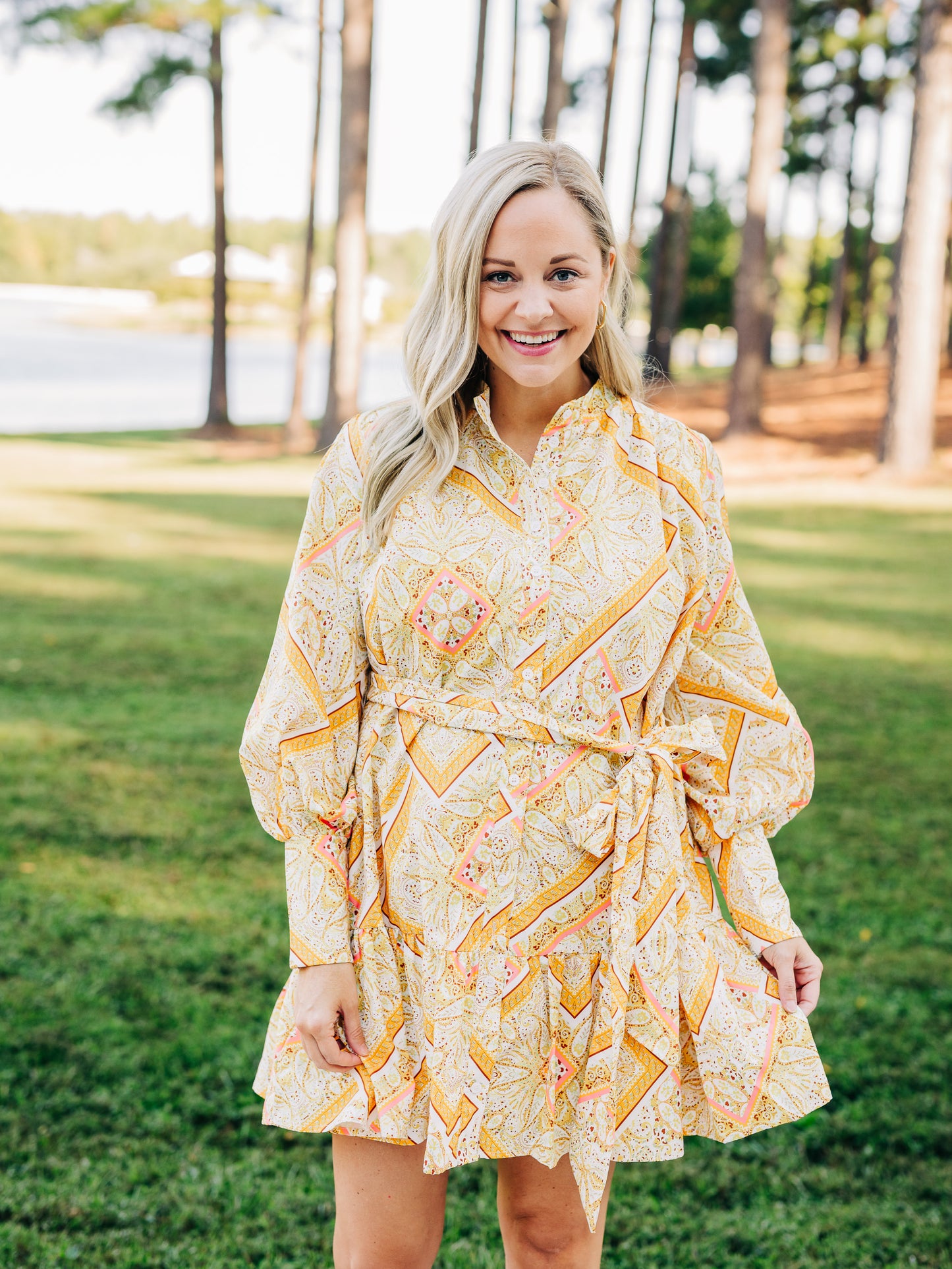 Crazy For You Yellow Multi Dress