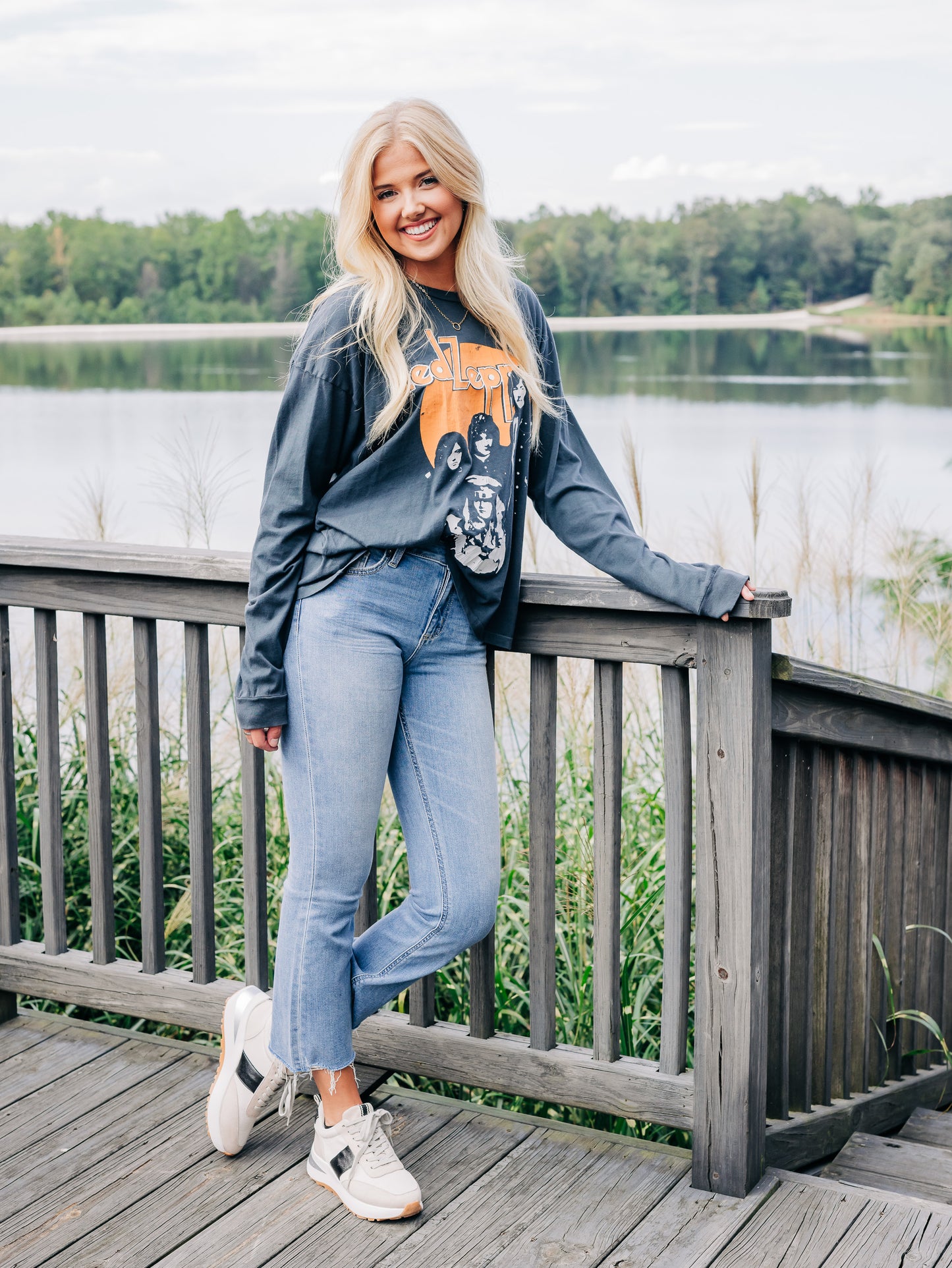 Led Zeppelin Portrait Long Sleeve Merch Tee