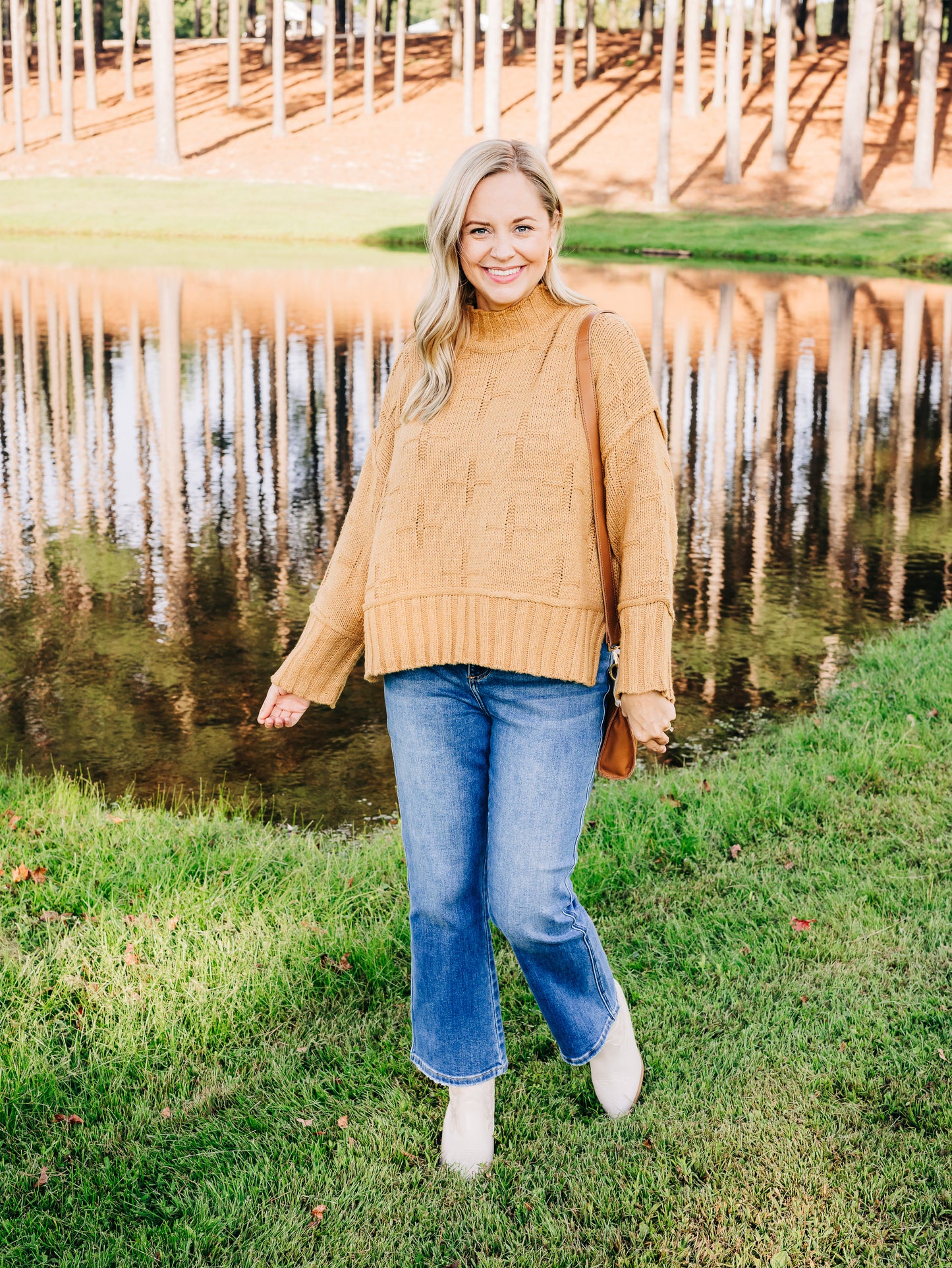 No Expectations Camel Sweater
