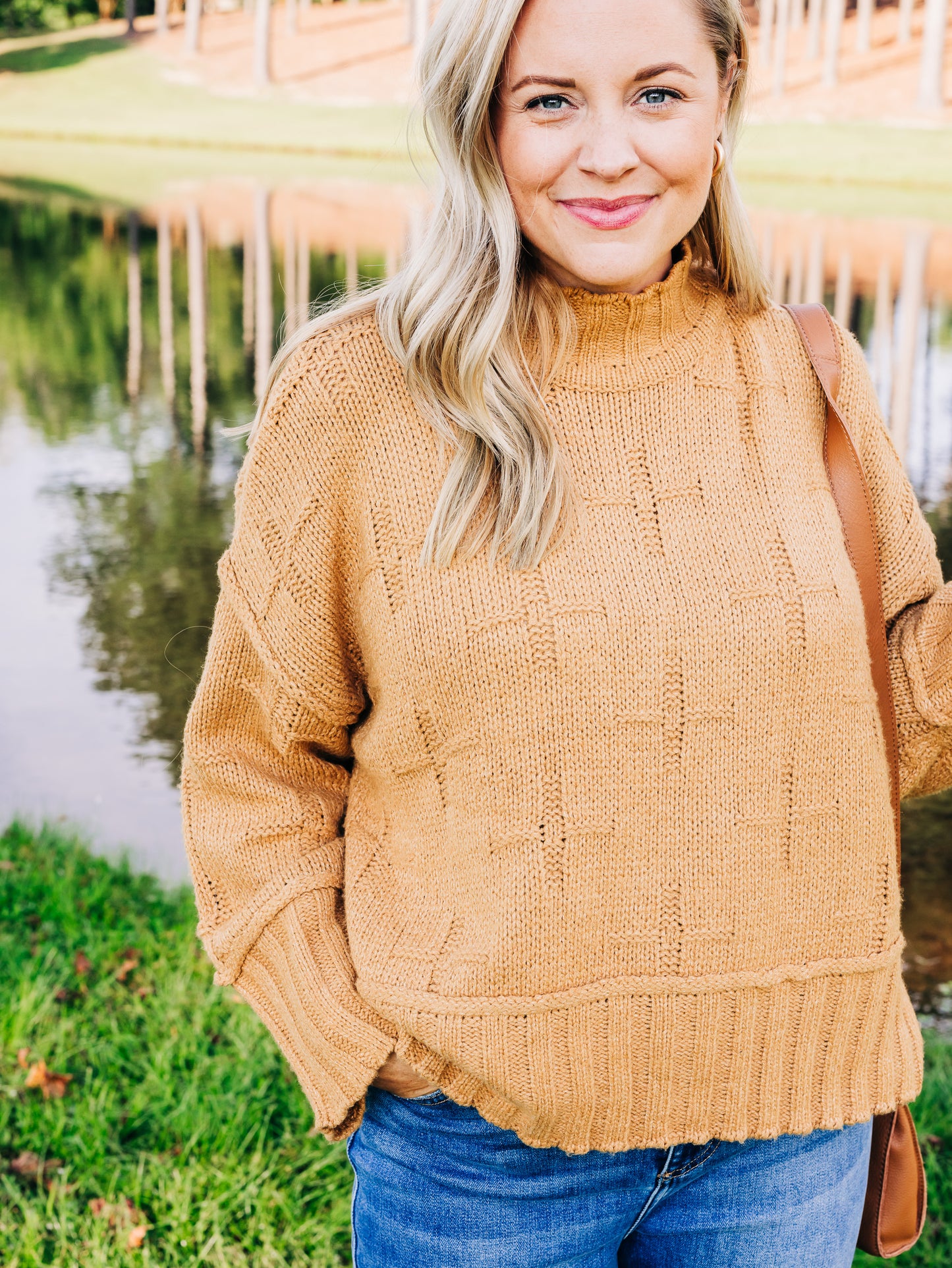 No Expectations Camel Sweater