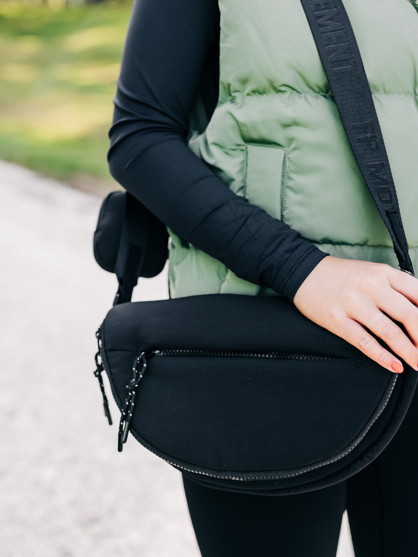 Hit The Trails Black Sling Bag