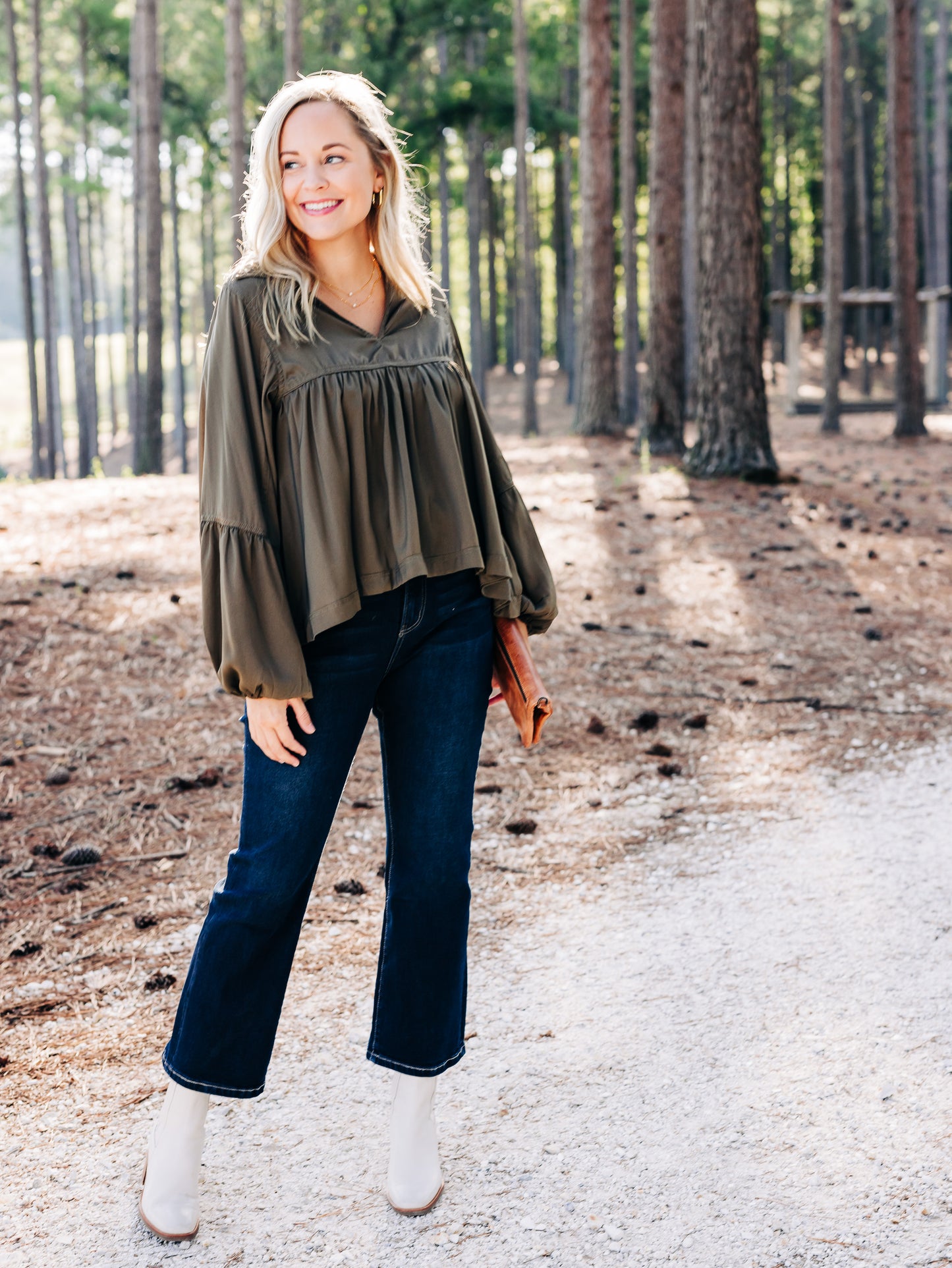 Change In The Air Olive Top