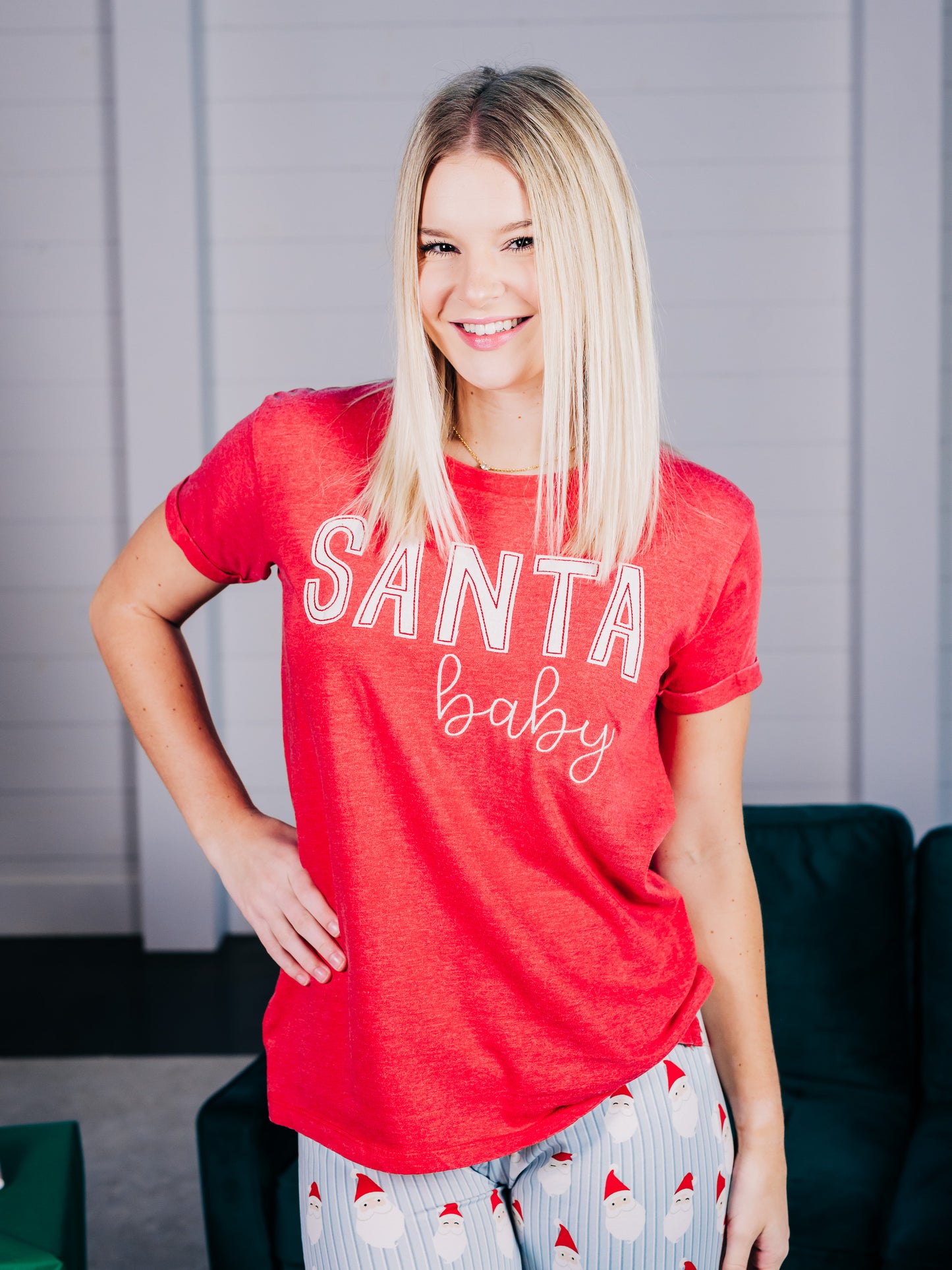 Santa Baby Red Tee