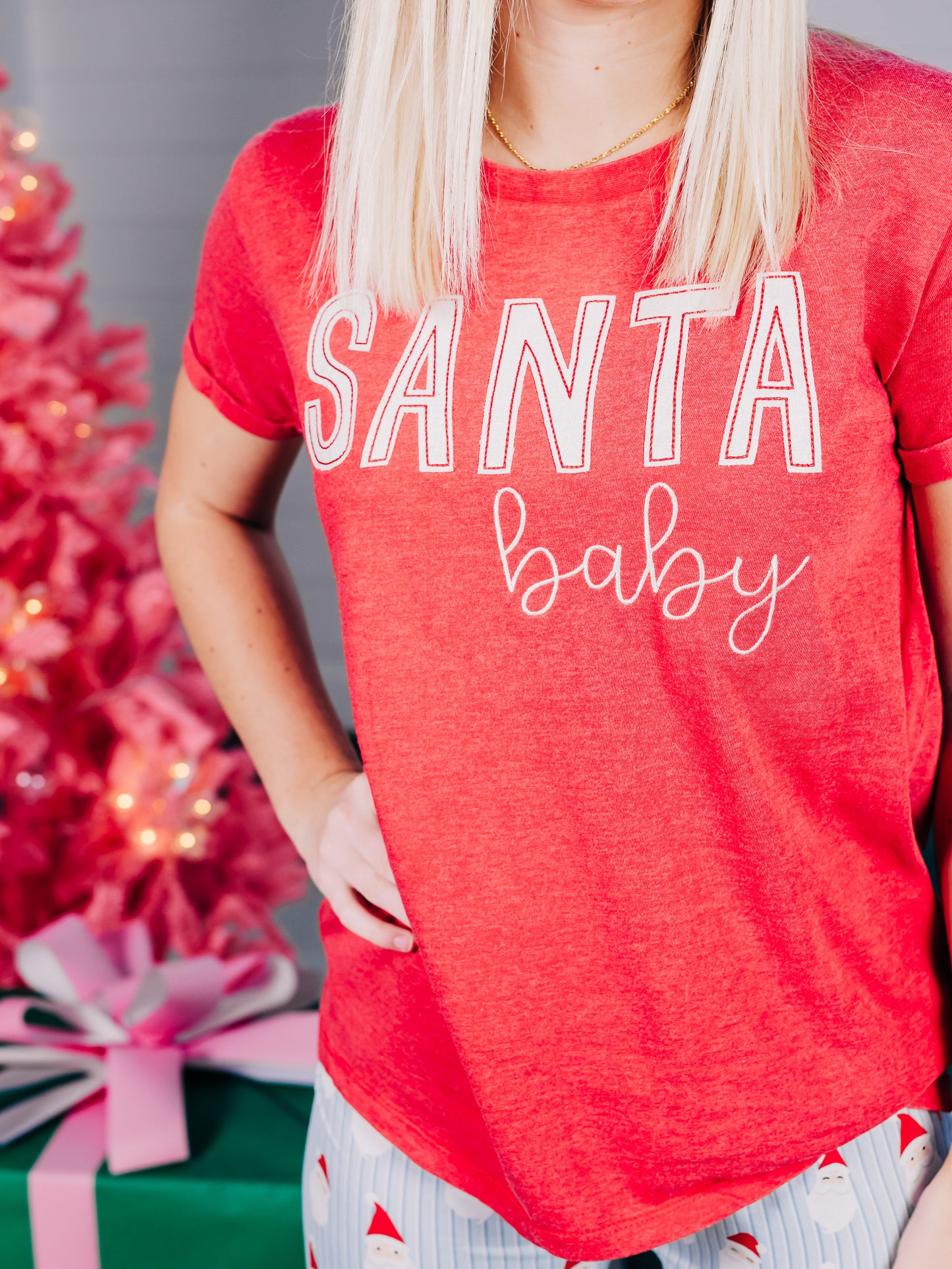 Santa Baby Red Tee