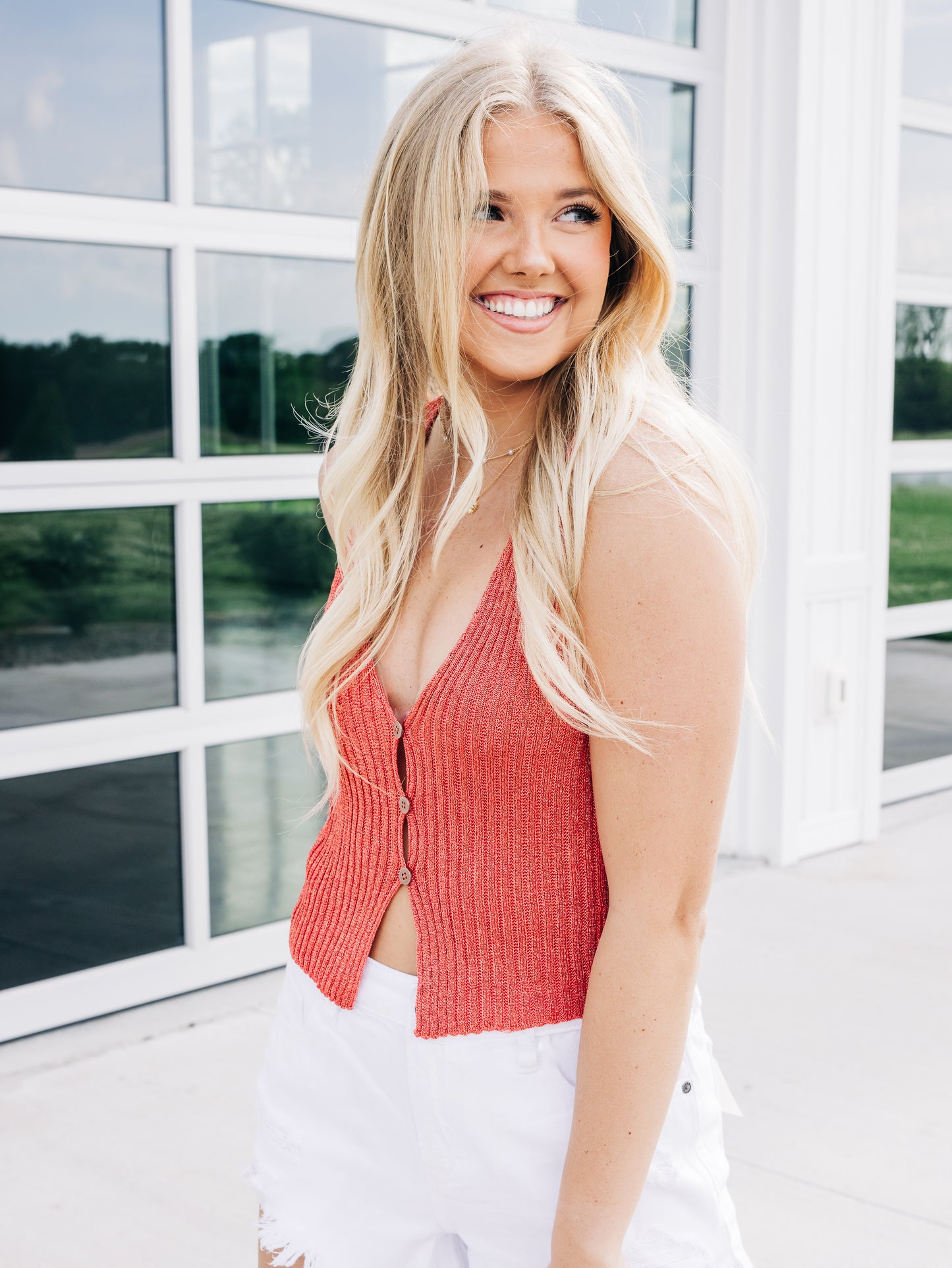 Seascape Radiant Watermelon Vest