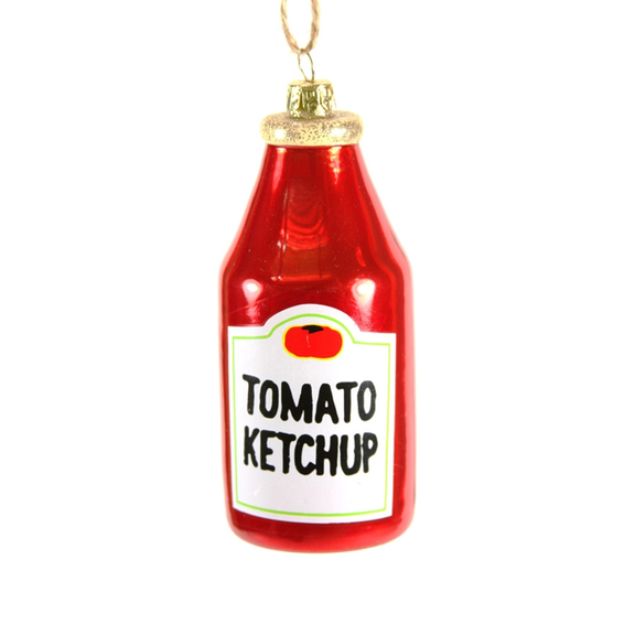 Ketchup Ornament Ribbon Chix