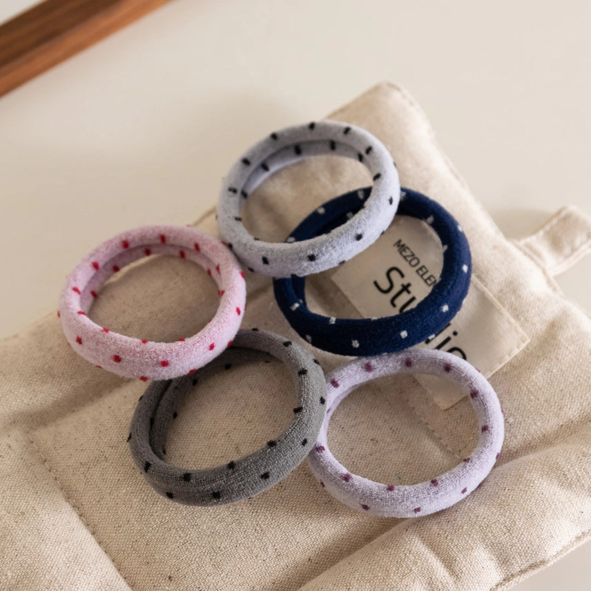 Polka Dot Hair Ties Set