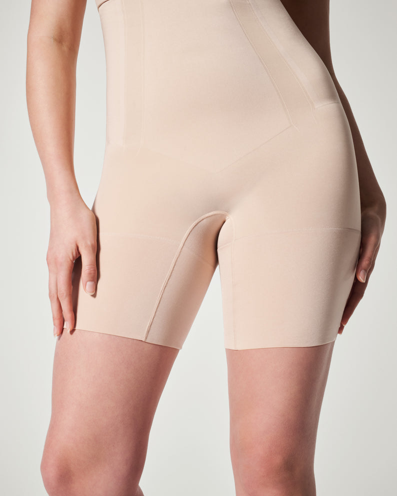 OnCore High-Waisted Mid-Thigh Soft Nude Short – Ribbon Chix