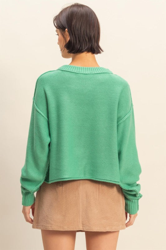 Naturally Cool Green Sweater