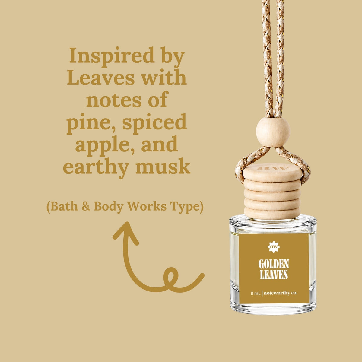 Car Diffusers Golden Leaves