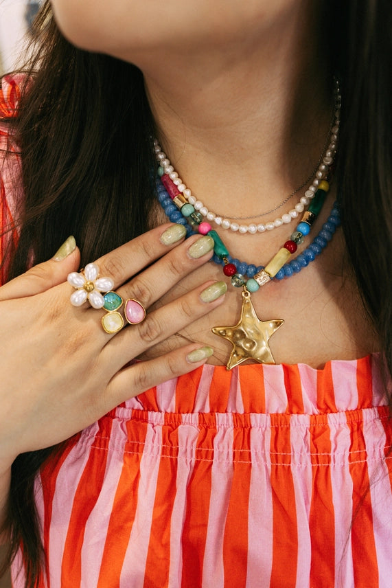 Summer Star Beaded Necklace