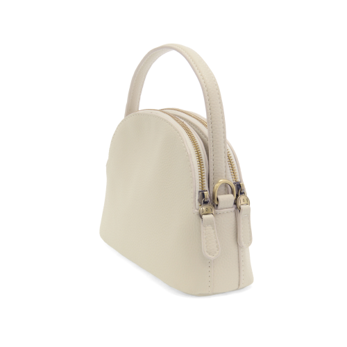 Larissa Double Zip Dove Crossbody Bag
