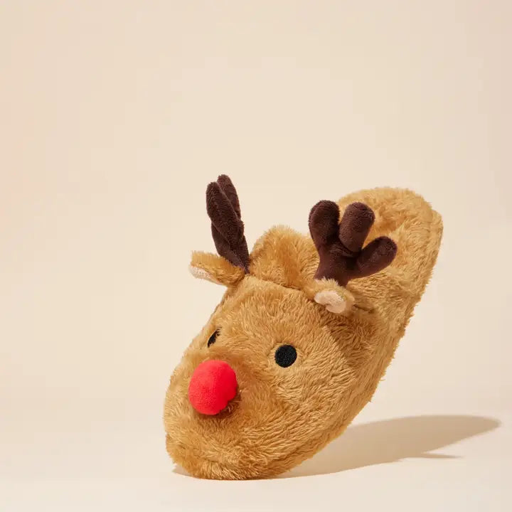 Rudolph Fuzzy Slippers