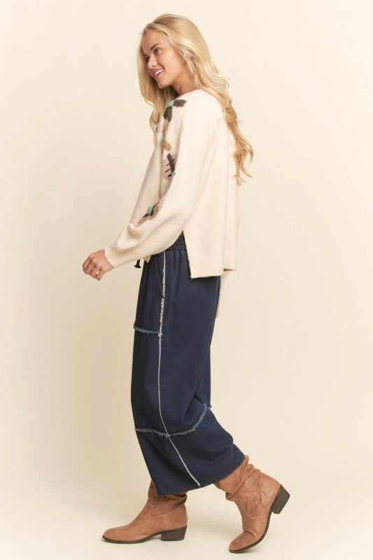 Looking Back Cream Sweater