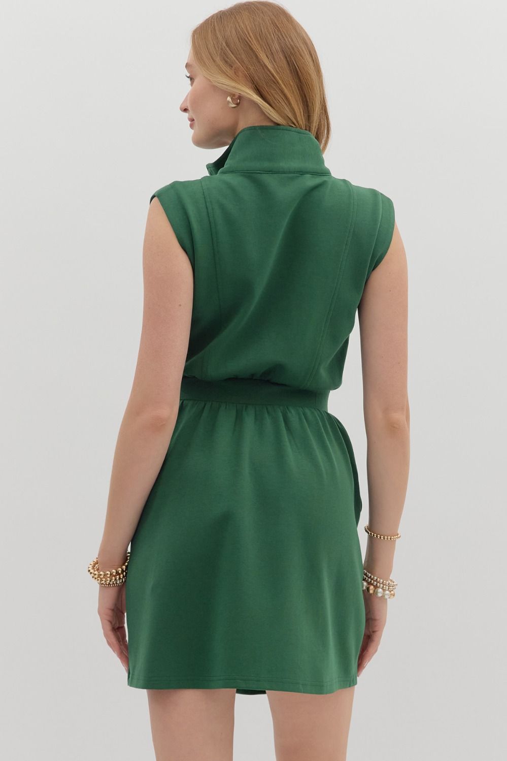 Finding Comfort Hunter Green Dress