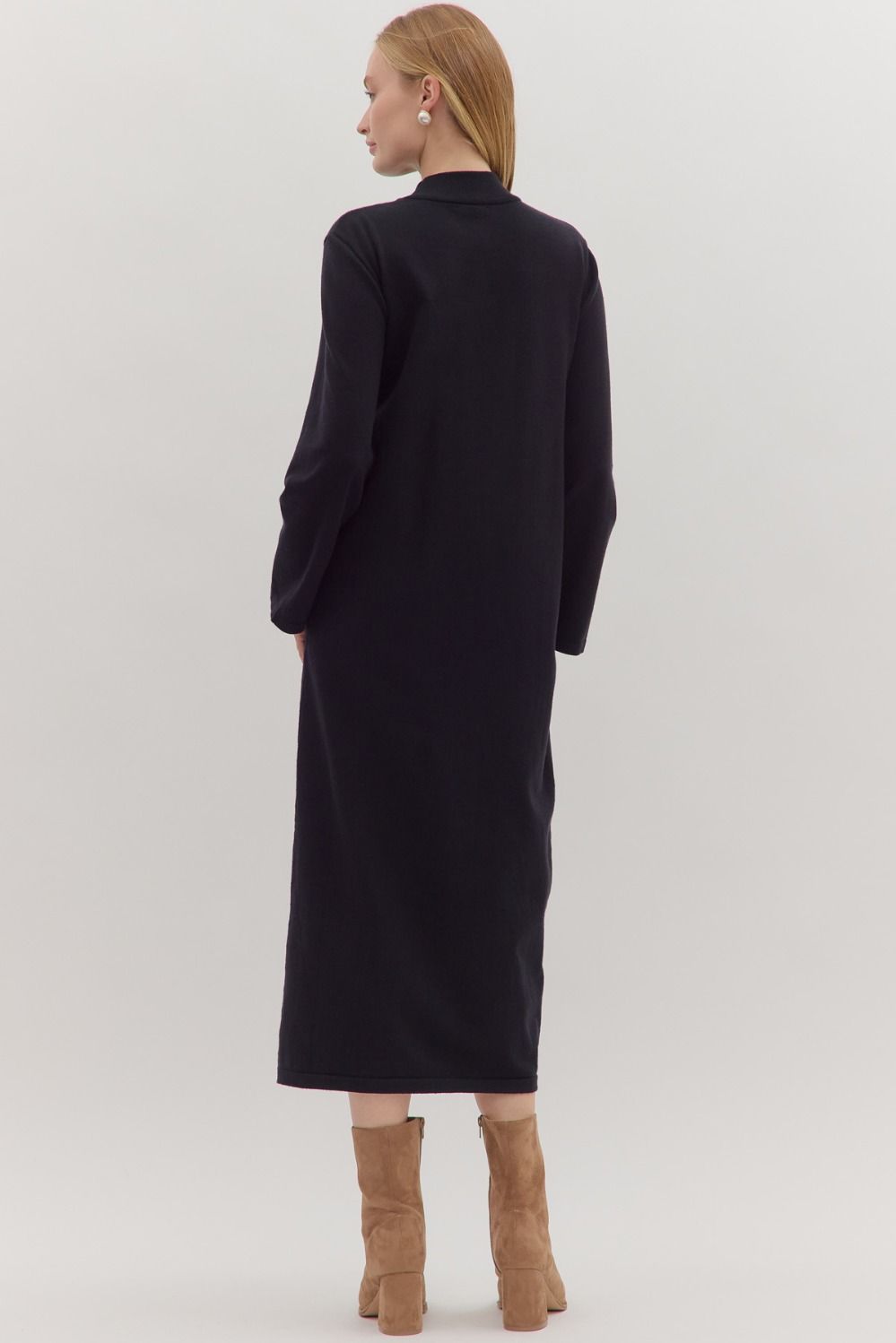 Effortless Grace Black Dress