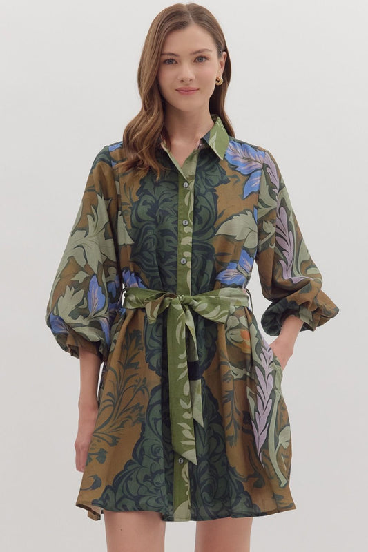 Botanical Whispers Dress