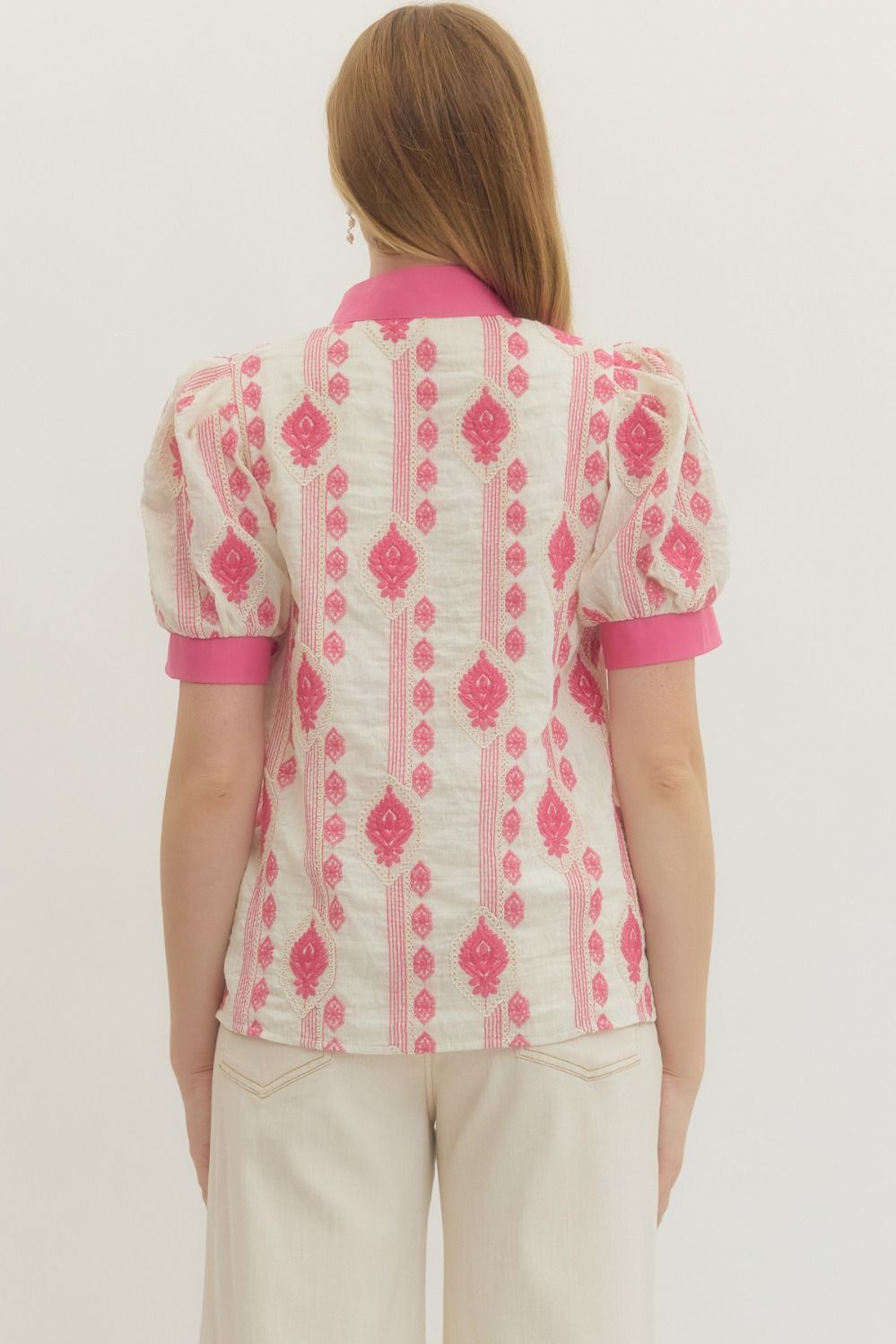 On The Level Pink Top