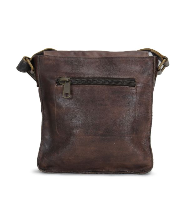 Venice Beach Teak Rustic Black Lux Crossbody Bag