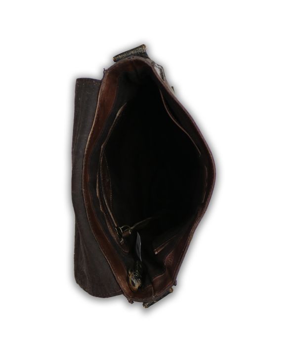 Venice Beach Teak Rustic Black Lux Crossbody Bag