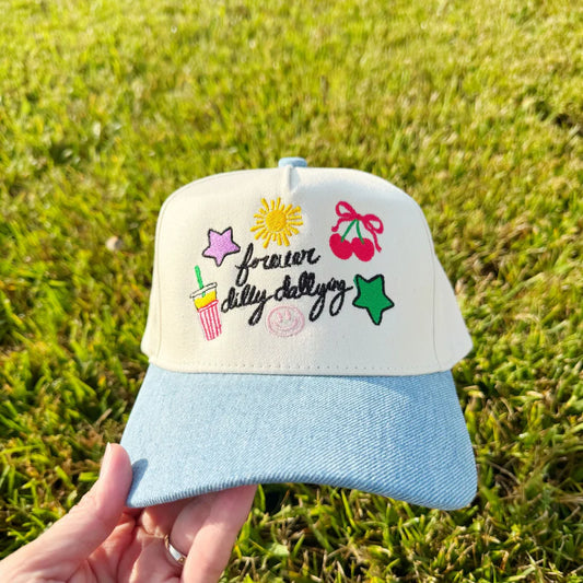 Forever Dilly Dalling Denim Cap