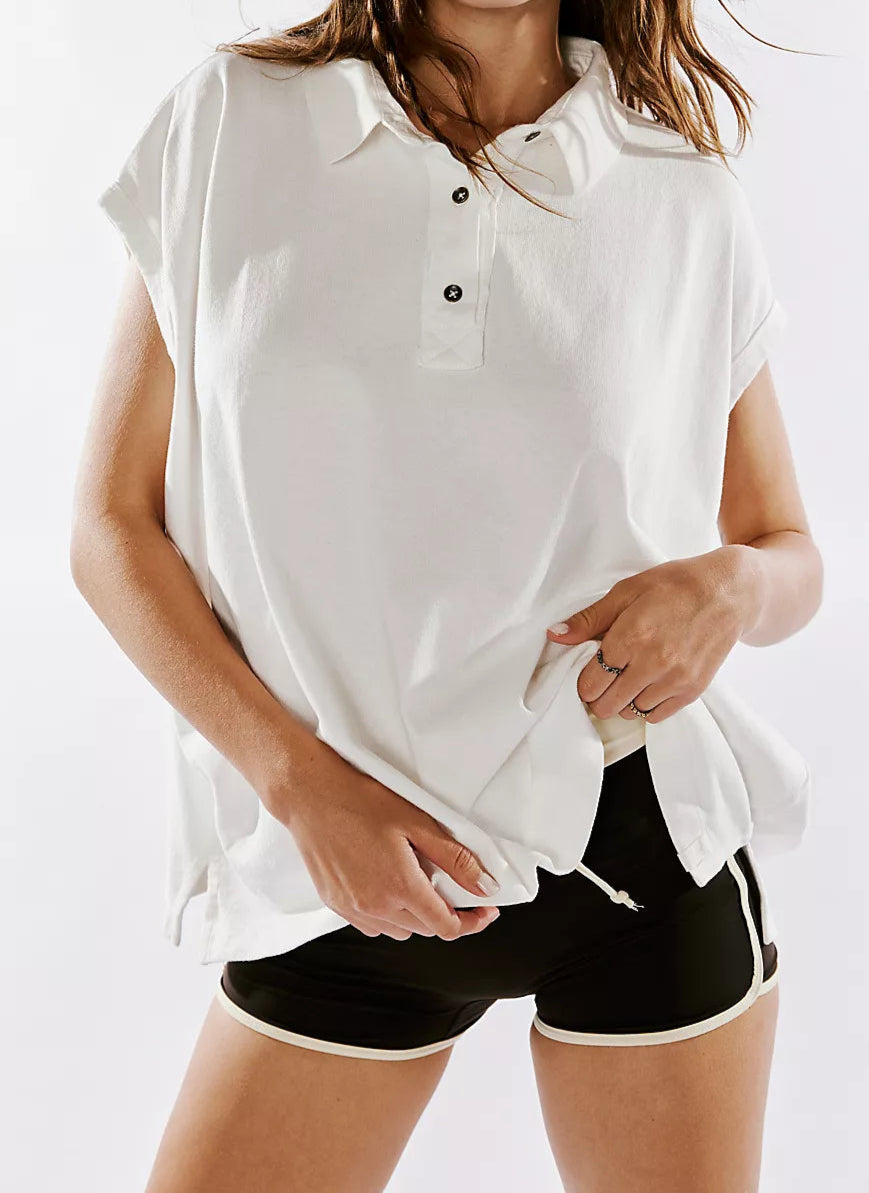 Keep On Polo Clean Ivory Top