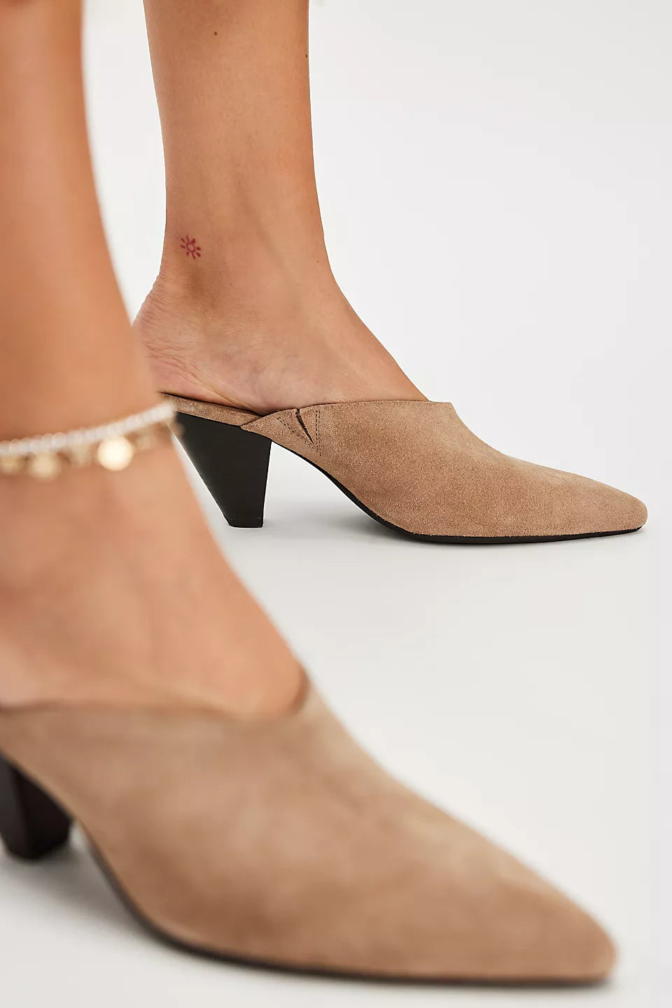 Stellar Faded Saddle Suede Mules