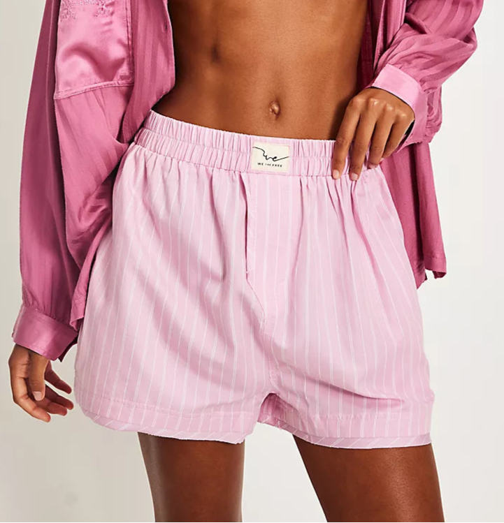 Day To Day Pink Striped Boxers Shorts