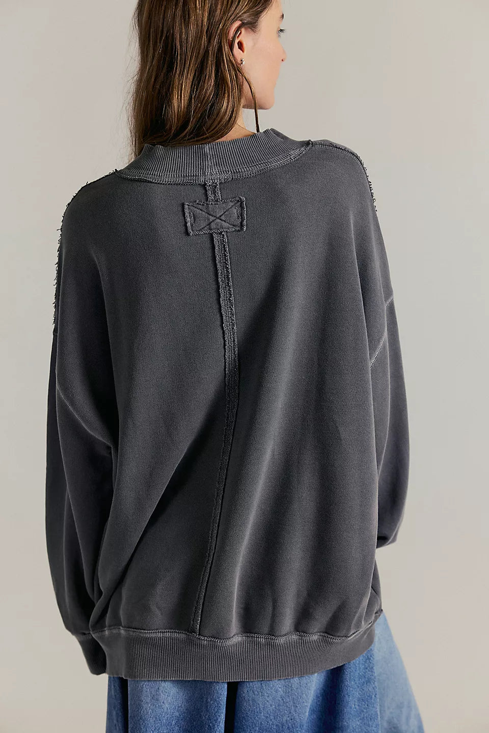 Palm Springs Washed Black Pullover