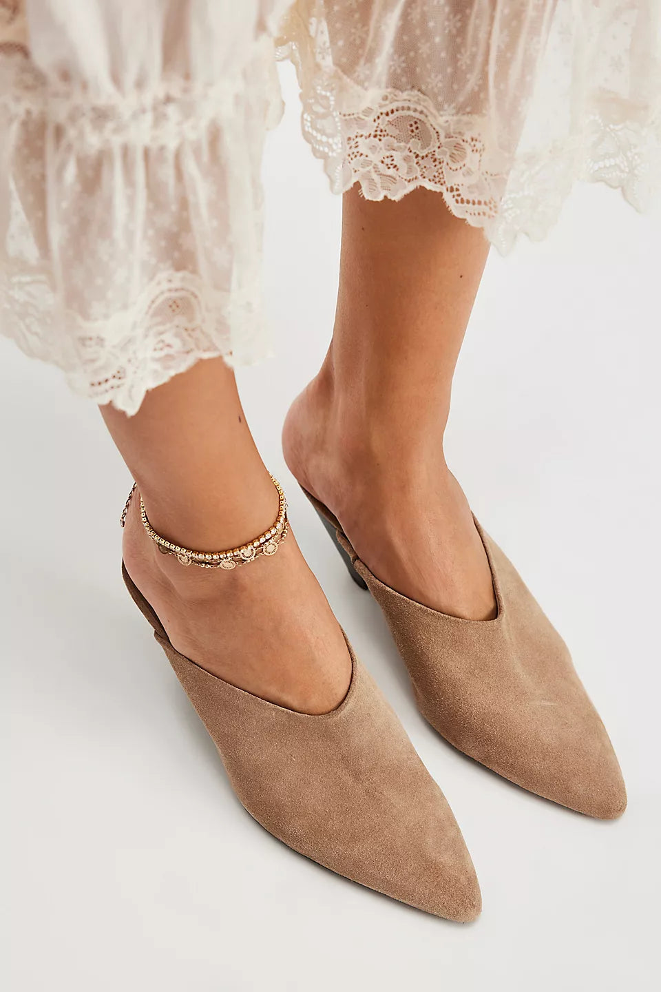 Stellar Faded Saddle Suede Mules