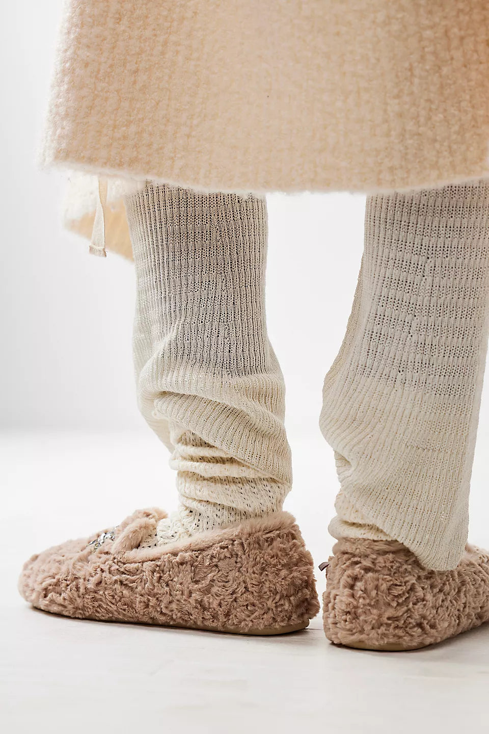 Slumber Party Parchment Loafer Slippers