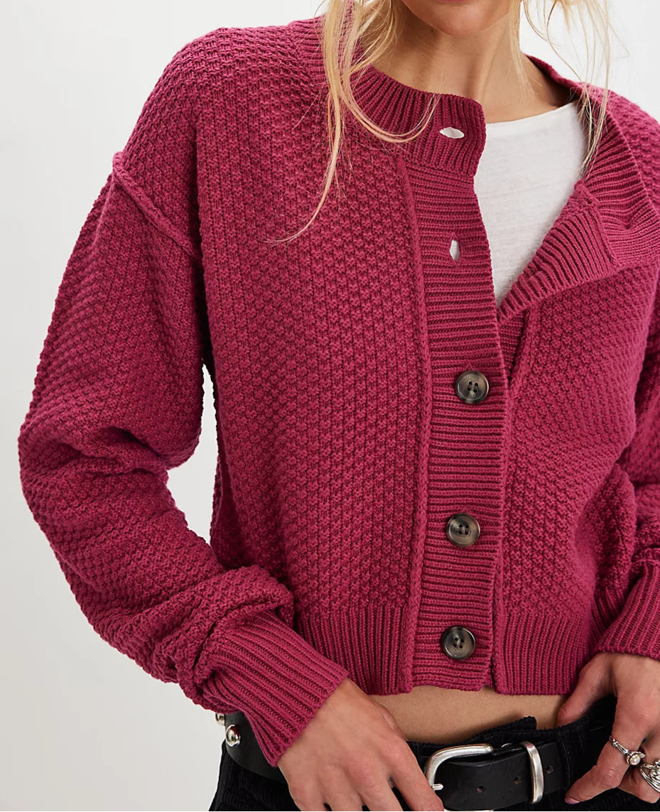 Lila Plumdrop Cardigan