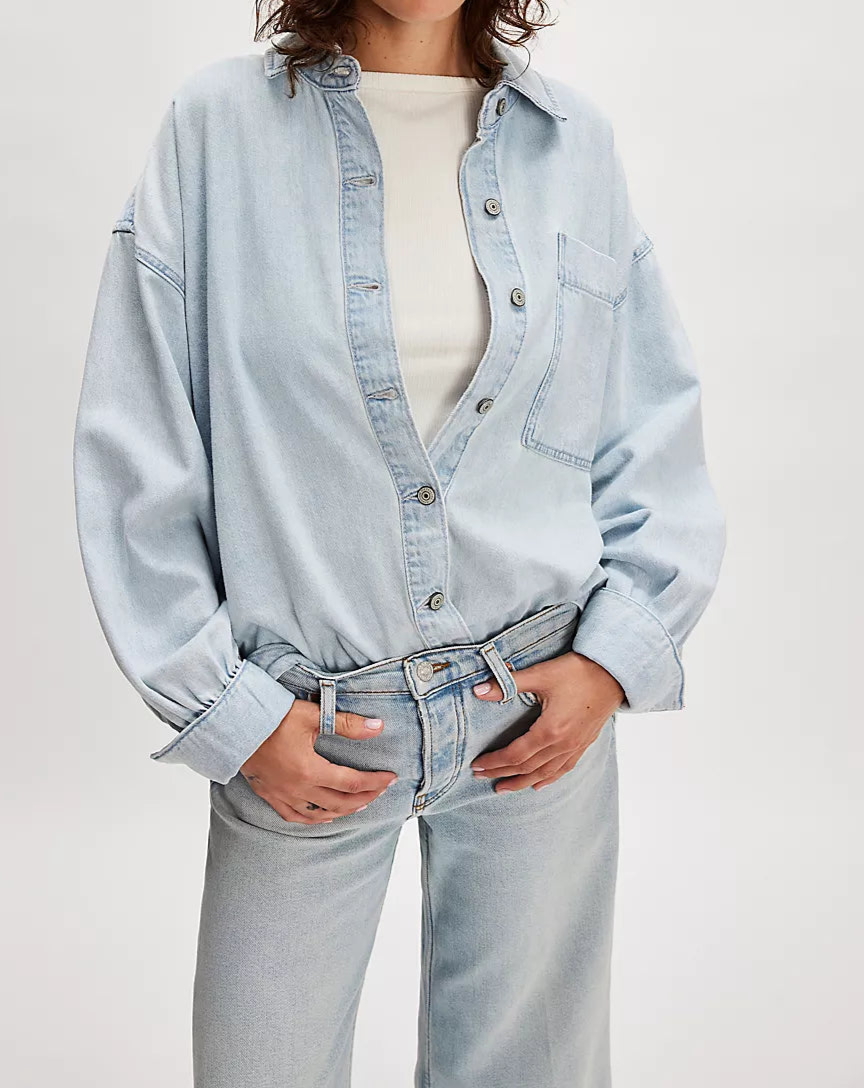 Ashley Denim Shirt Top