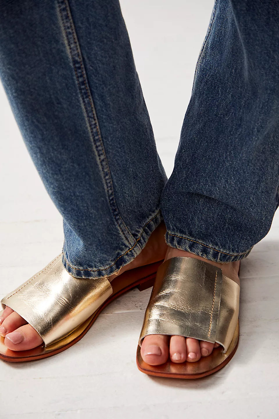 Verona Slide Gold Sandals