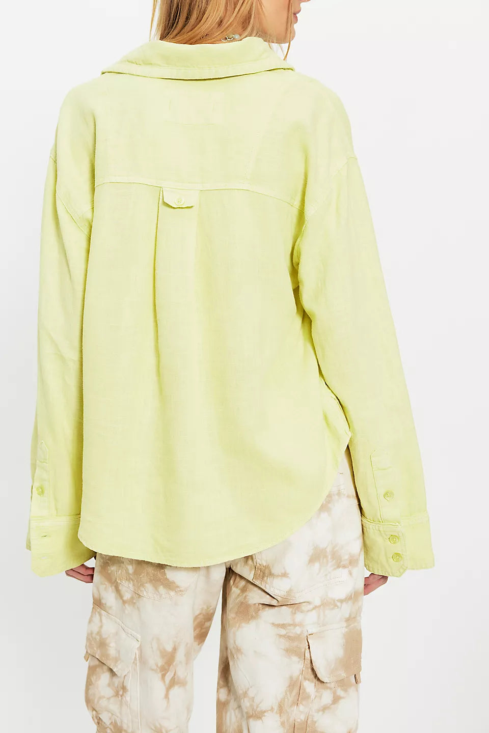 Laurel Early Bloomer Linen Button Down Top