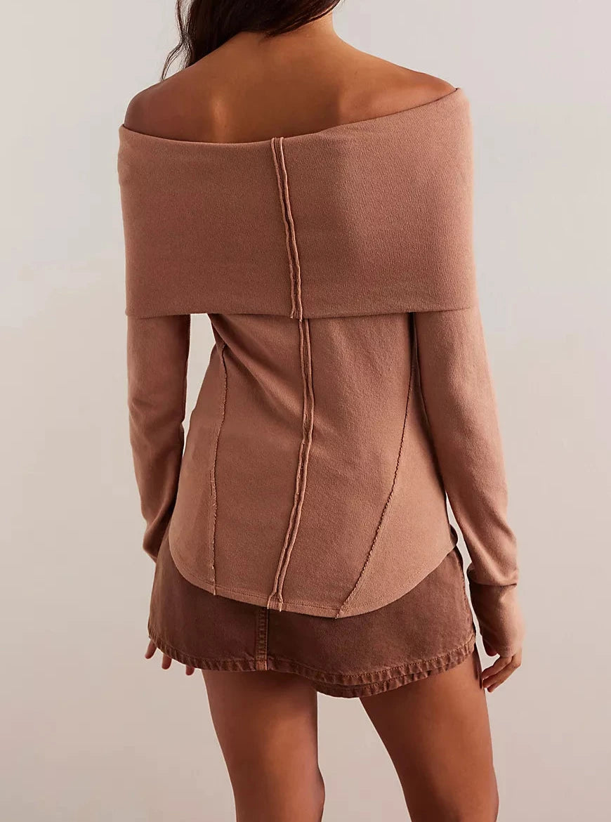 Iris Layering Cafe Latte Top